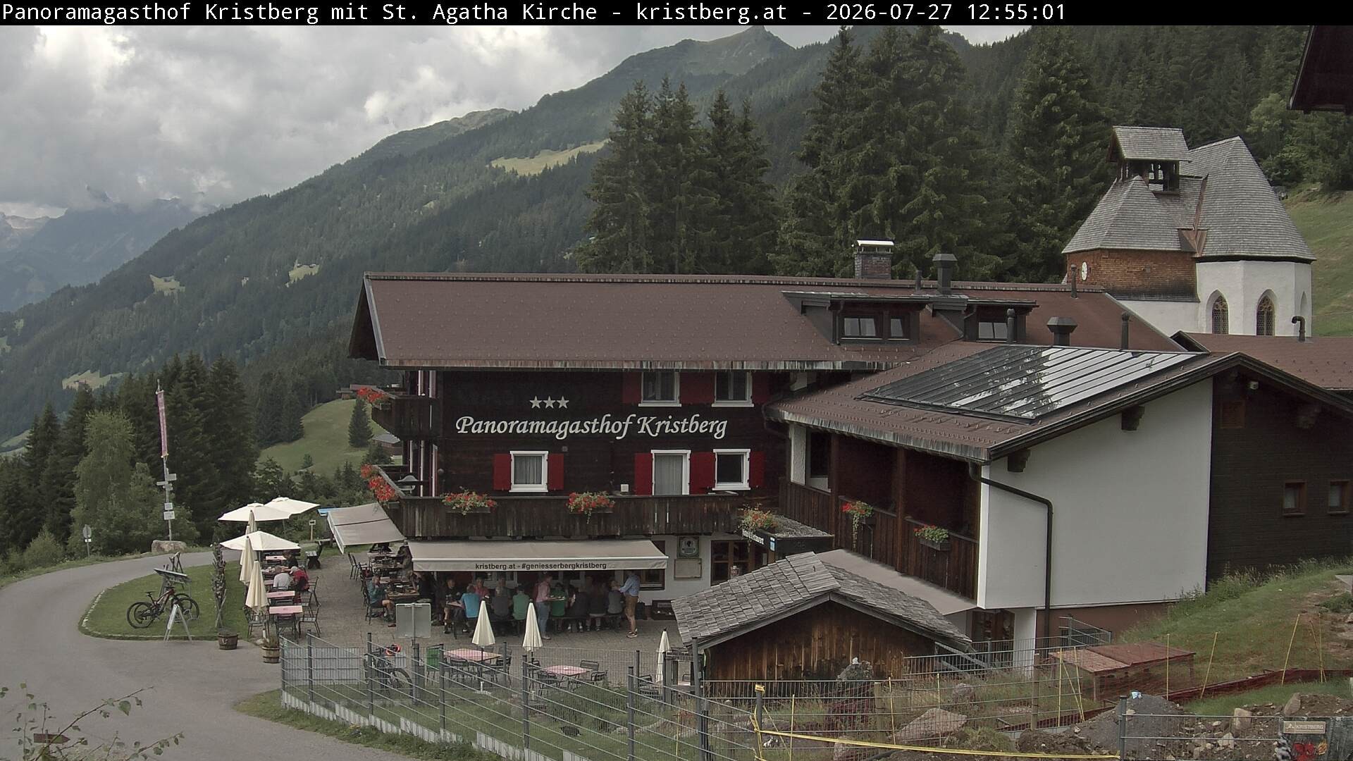 Archiv Foto Webcam Panoramagasthof Kristberg (Silbertal)