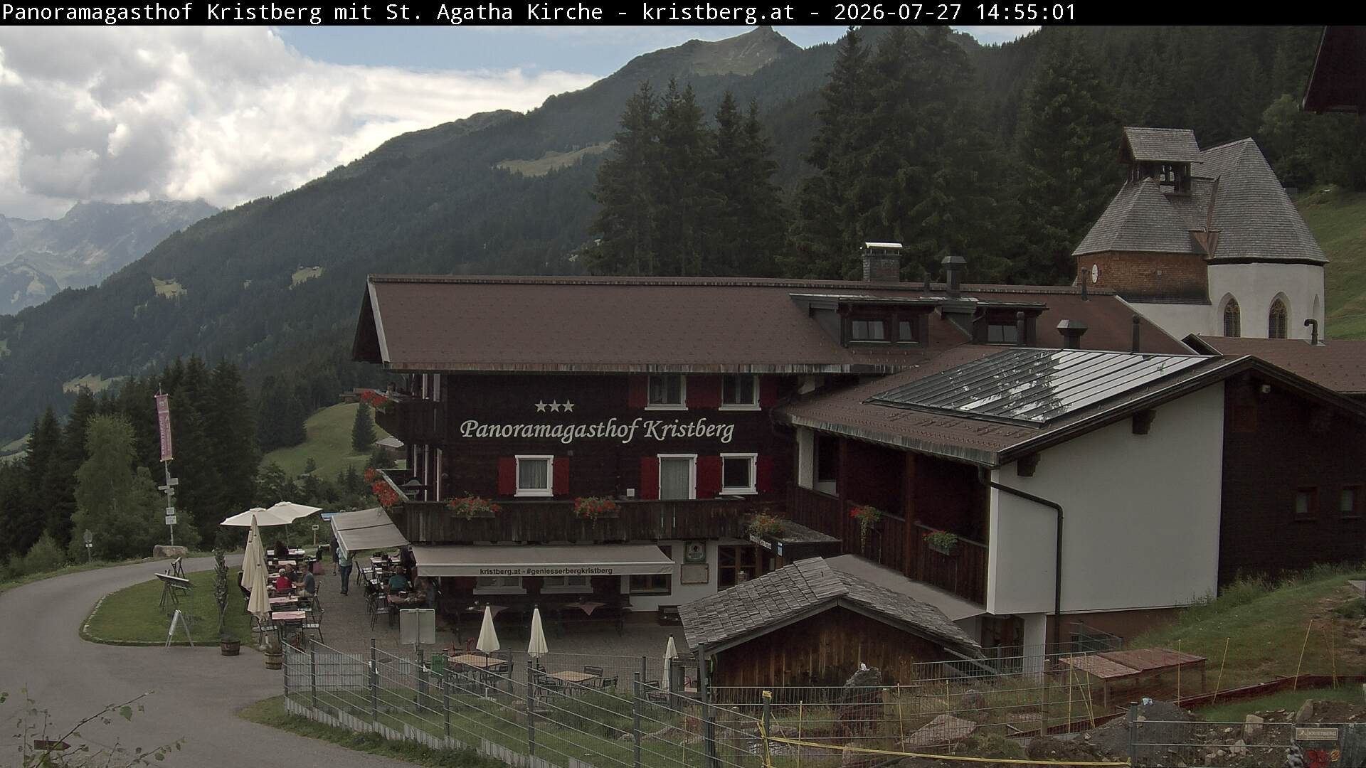 Archiv Foto Webcam Panoramagasthof Kristberg (Silbertal)