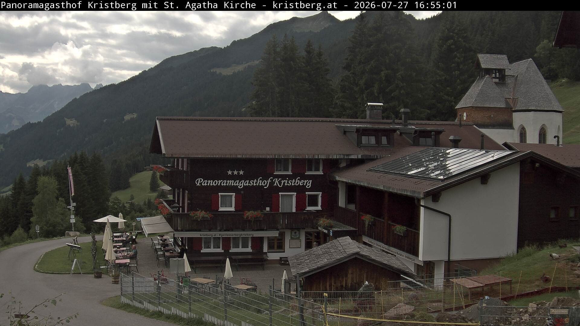 Archiv Foto Webcam Panoramagasthof Kristberg (Silbertal)