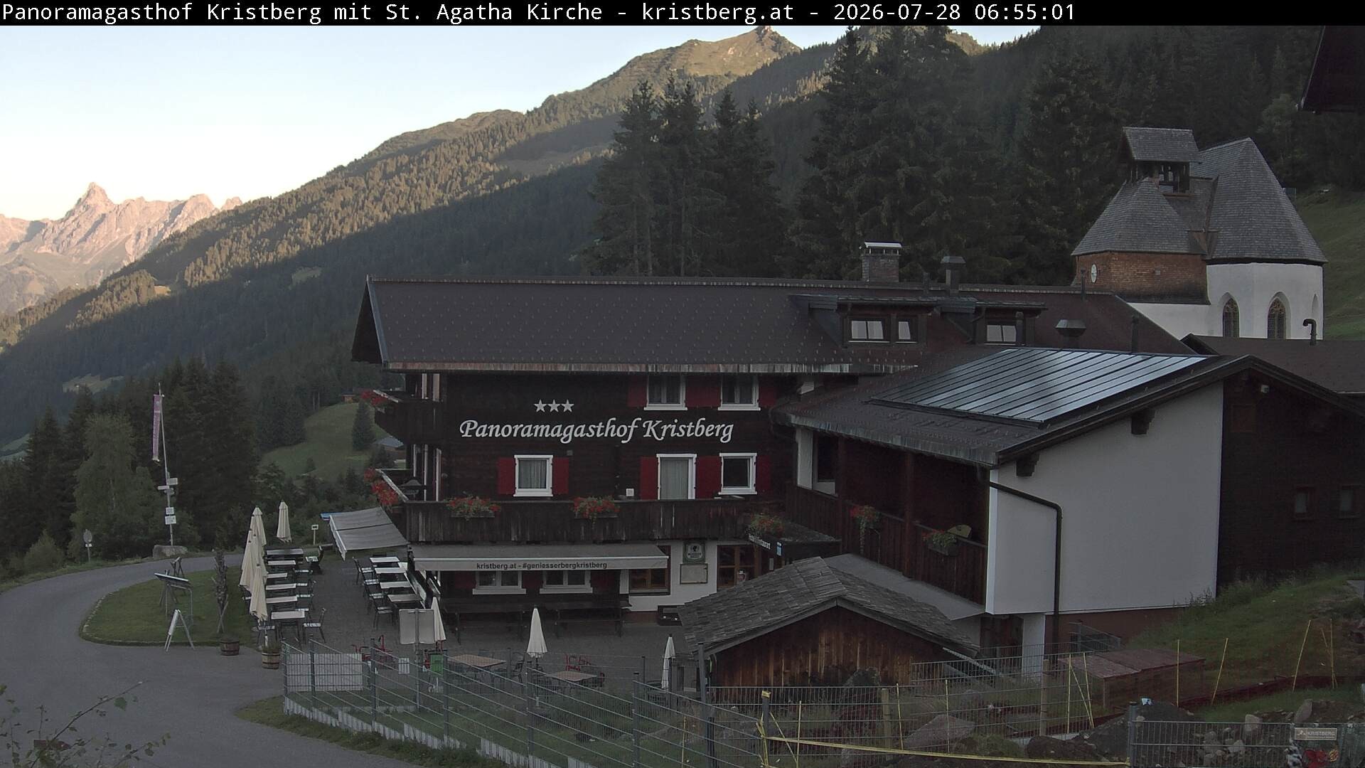 Archiv Foto Webcam Panoramagasthof Kristberg (Silbertal)