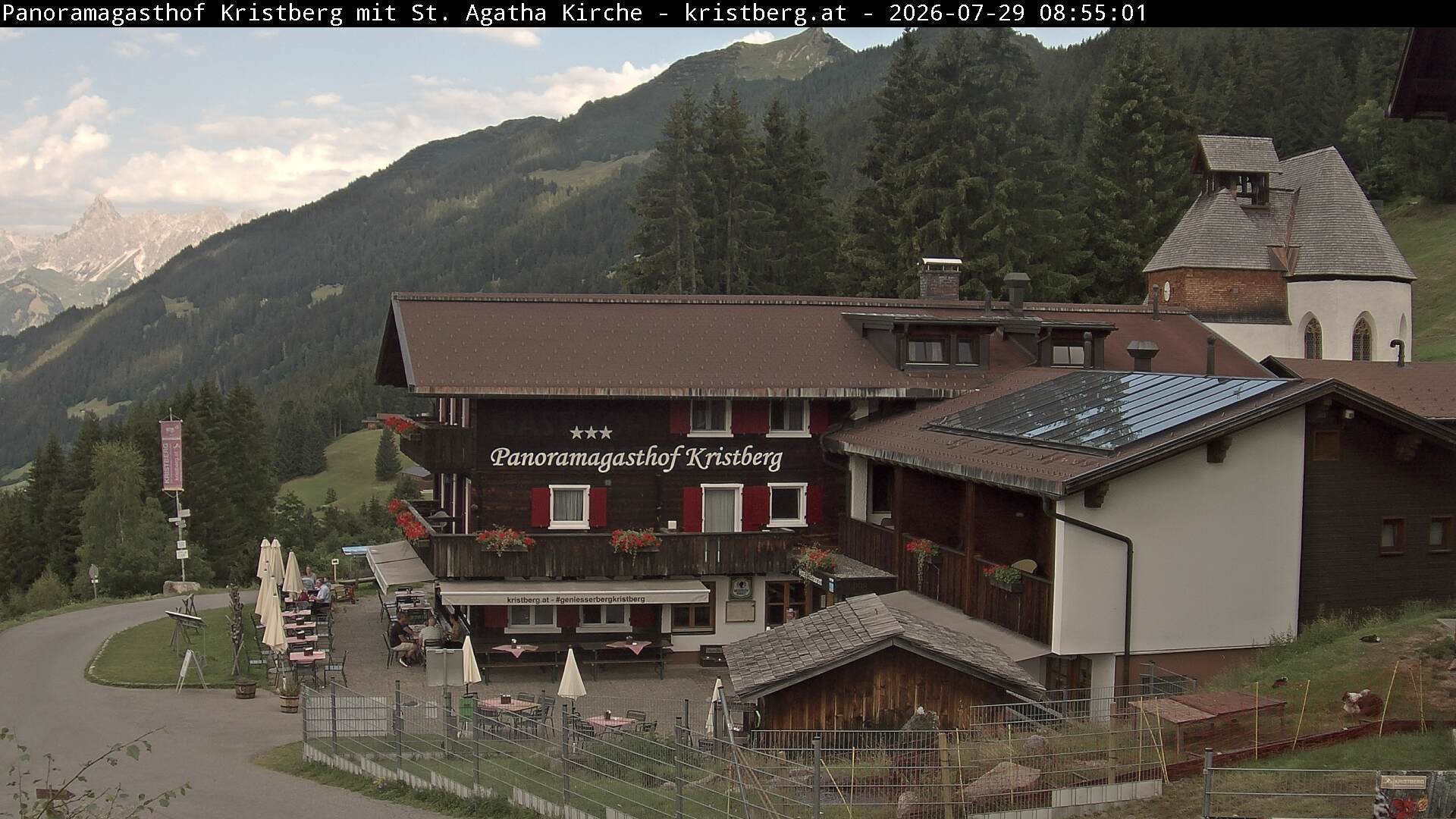 Archiv Foto Webcam Panoramagasthof Kristberg (Silbertal)