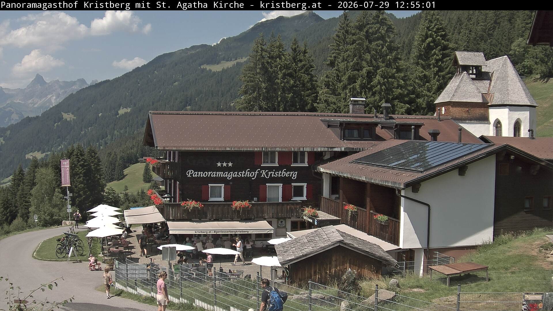 Archiv Foto Webcam Panoramagasthof Kristberg (Silbertal)