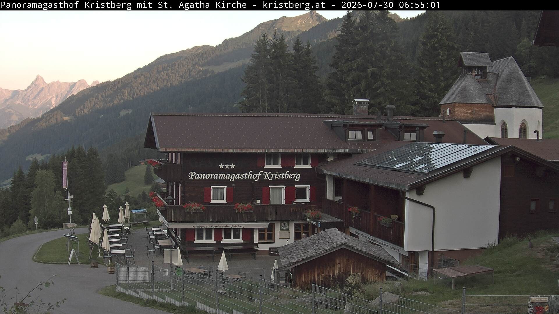 Archiv Foto Webcam Panoramagasthof Kristberg (Silbertal)