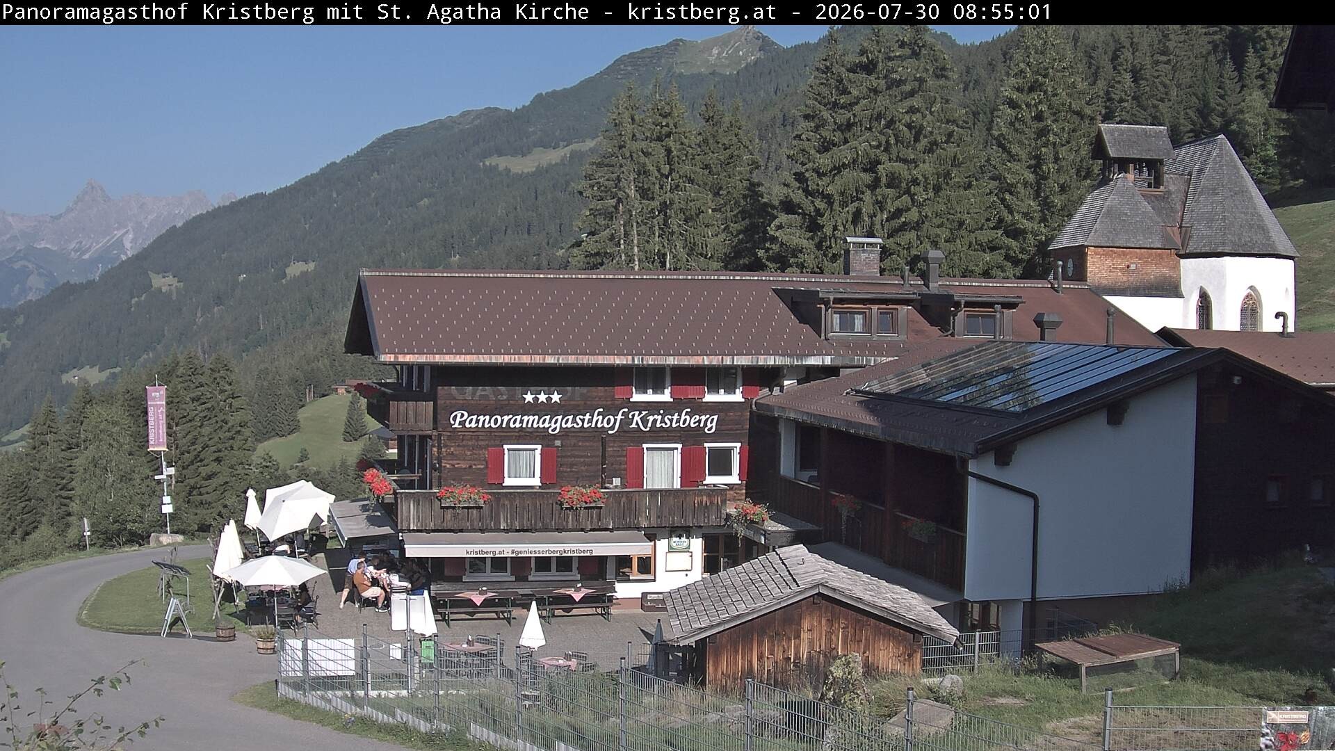 Archiv Foto Webcam Panoramagasthof Kristberg (Silbertal)