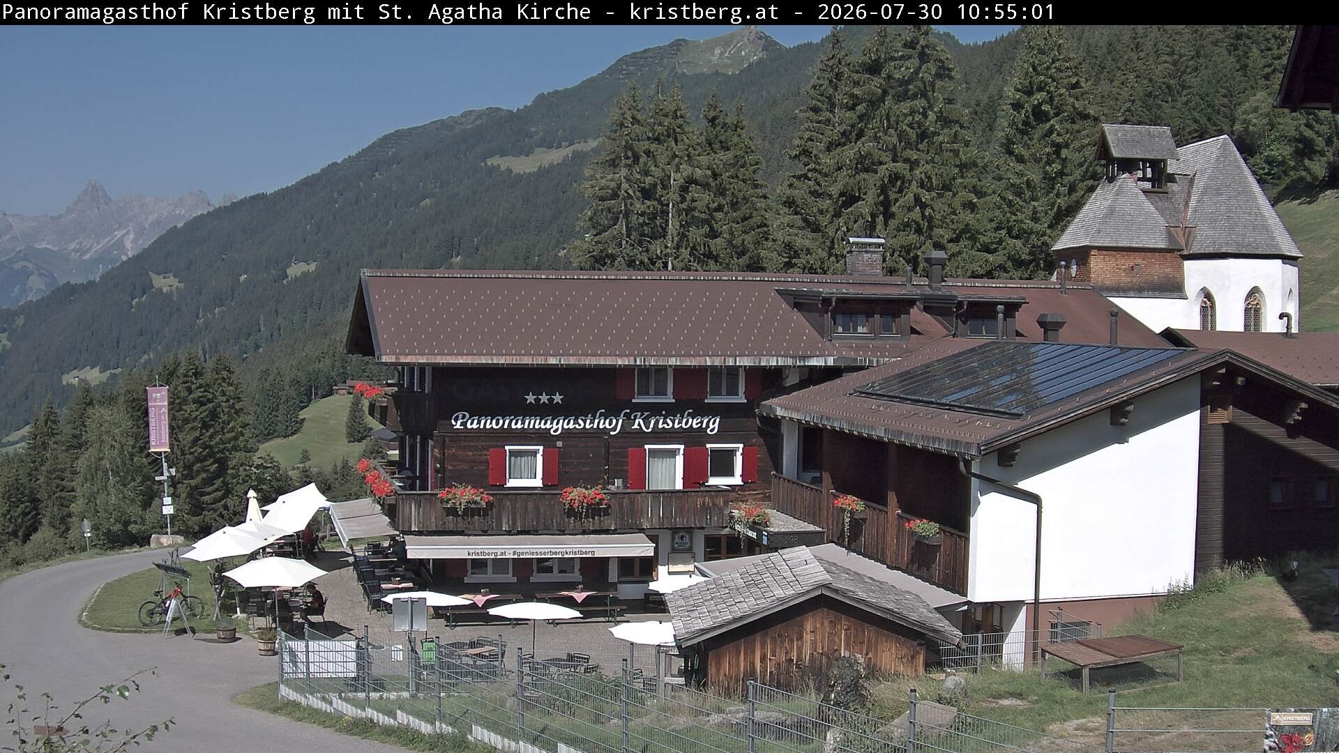 Archiv Foto Webcam Panoramagasthof Kristberg (Silbertal)