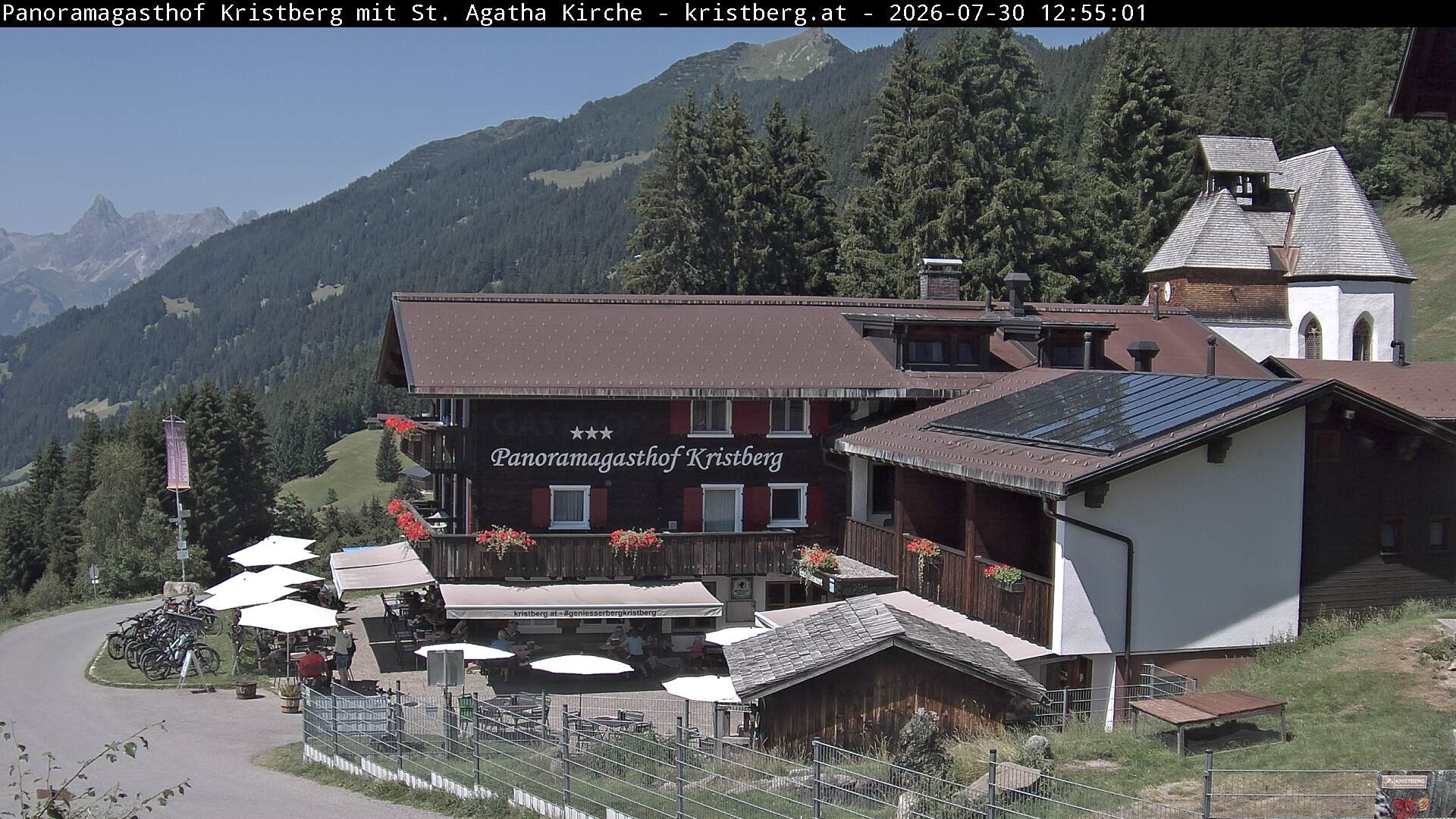 Archiv Foto Webcam Panoramagasthof Kristberg (Silbertal)