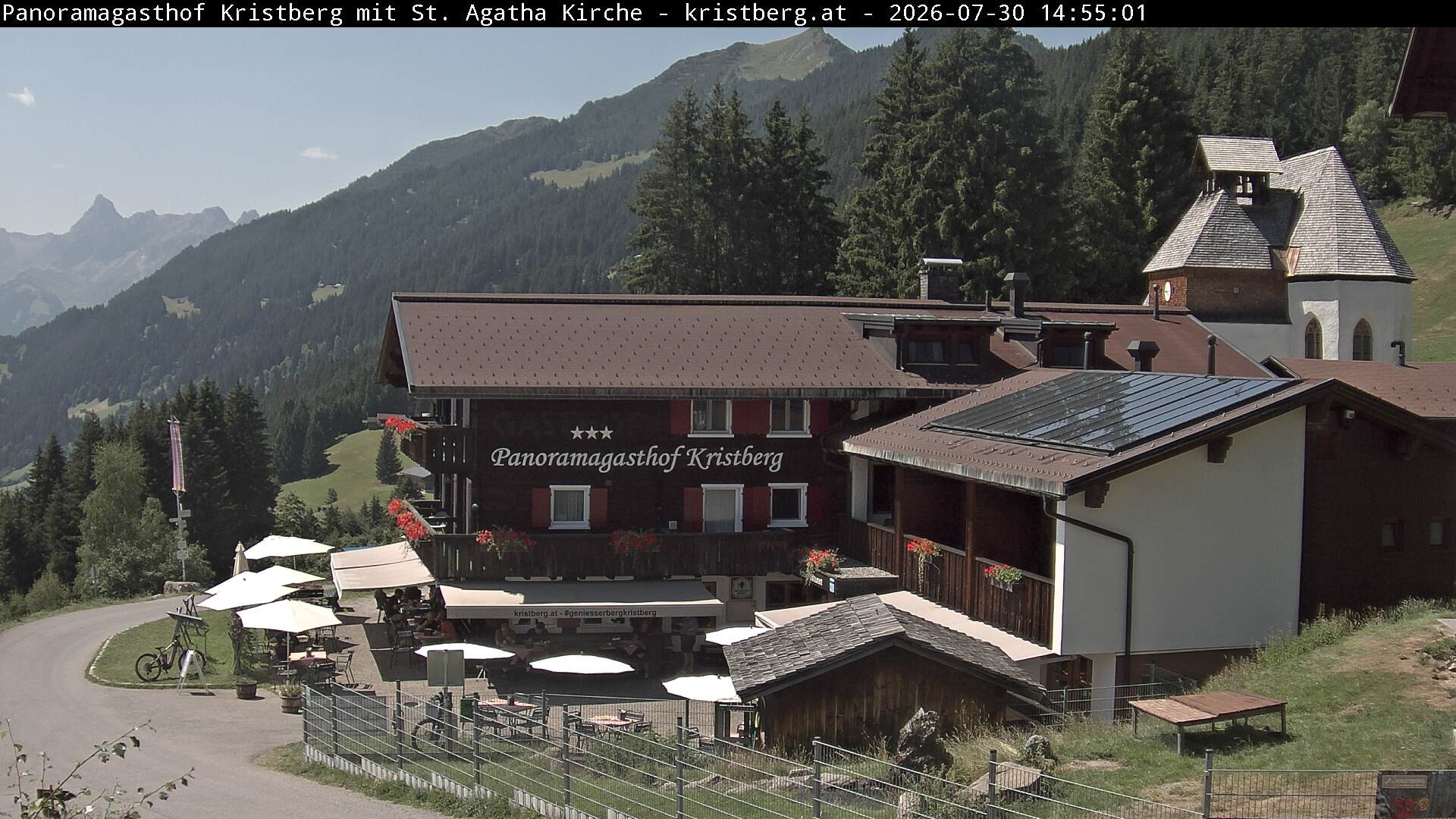 Archiv Foto Webcam Panoramagasthof Kristberg (Silbertal)