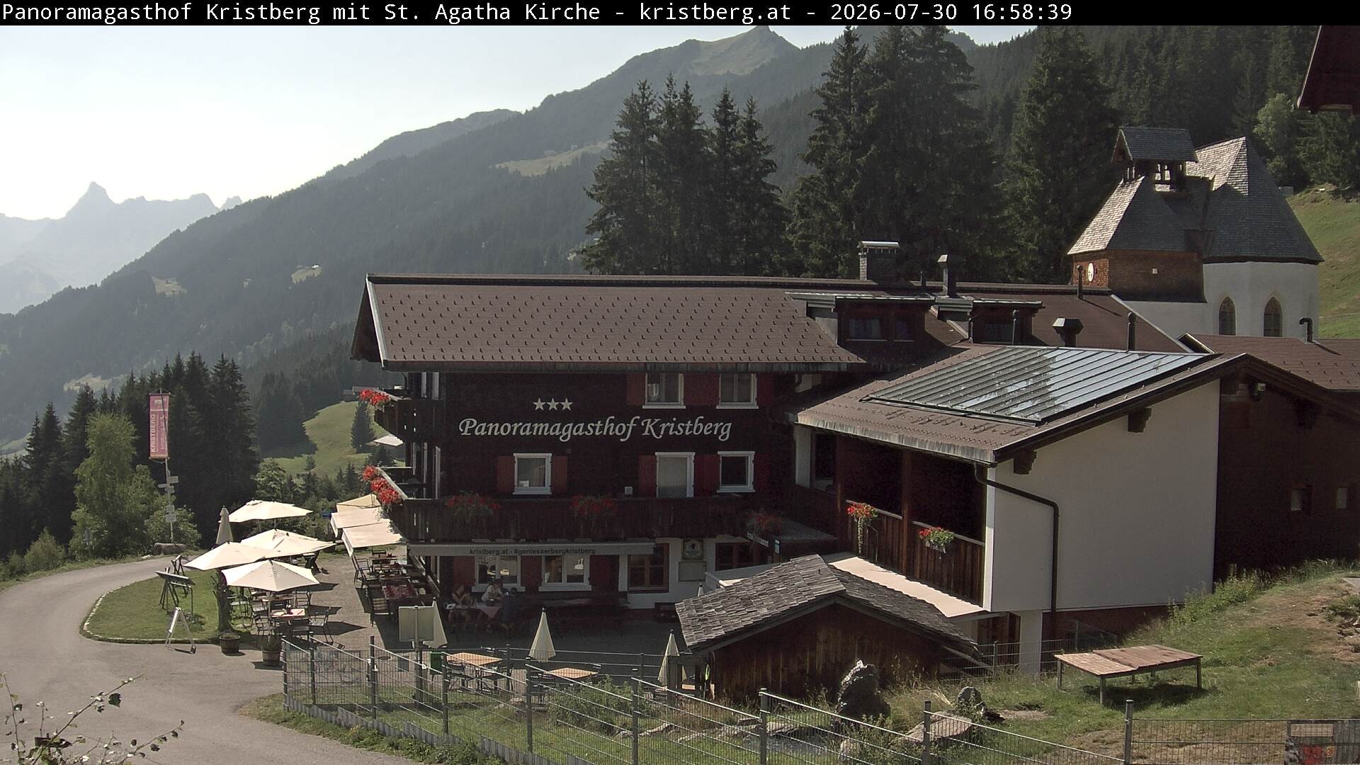 Archiv Foto Webcam Panoramagasthof Kristberg (Silbertal)