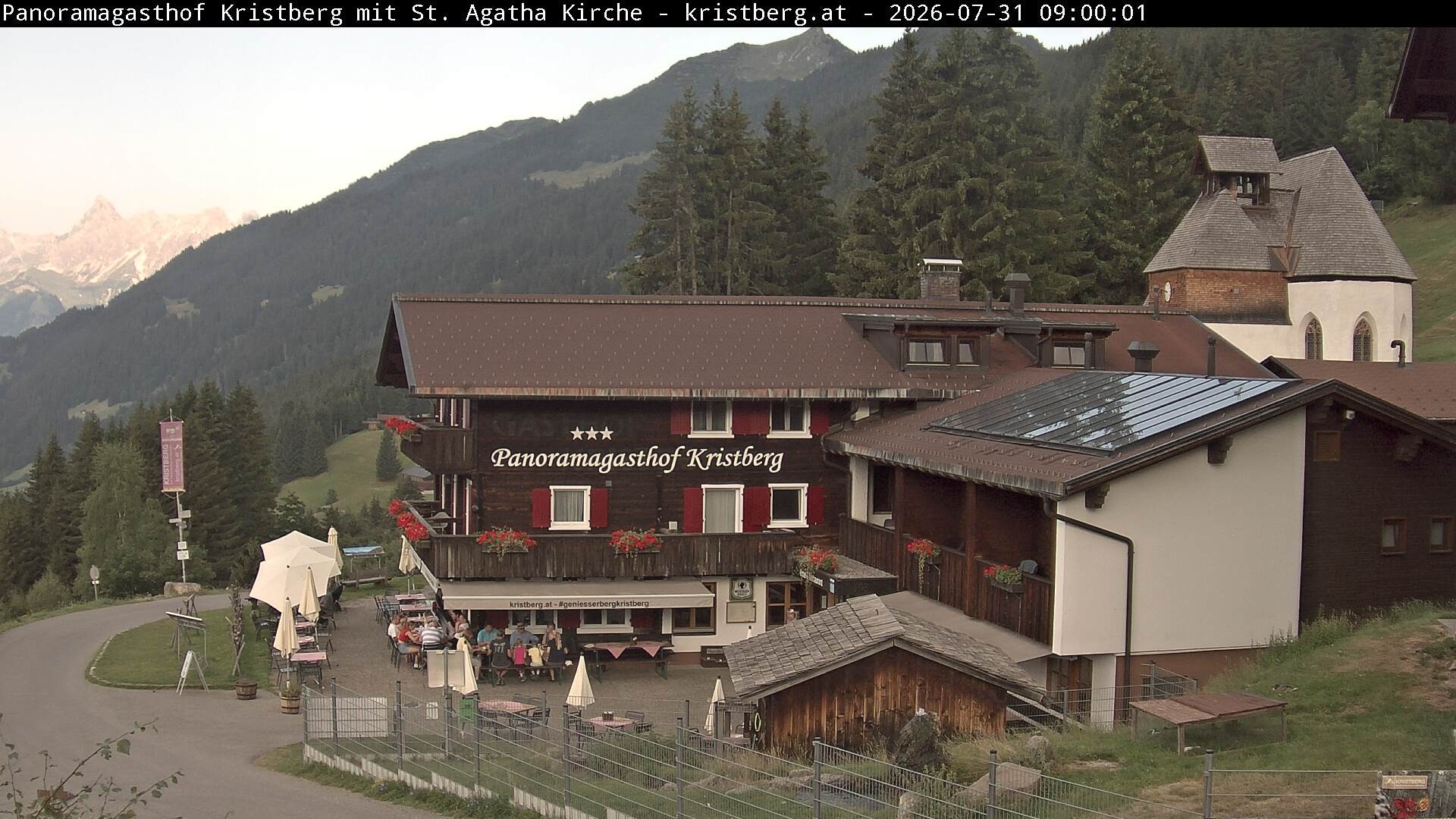 Archiv Foto Webcam Panoramagasthof Kristberg (Silbertal)