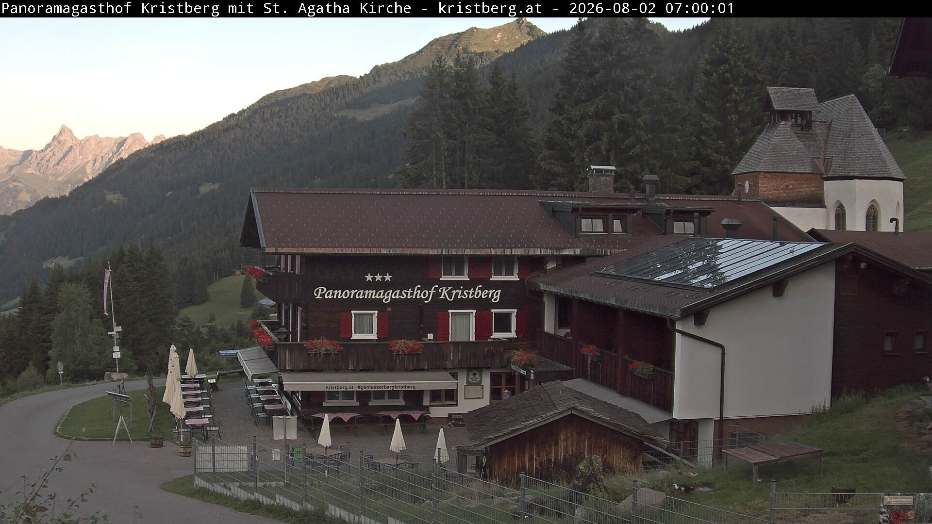 Archiv Foto Webcam Panoramagasthof Kristberg (Silbertal)