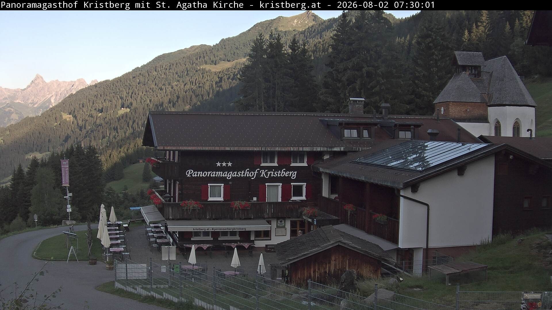 Archiv Foto Webcam Panoramagasthof Kristberg (Silbertal)