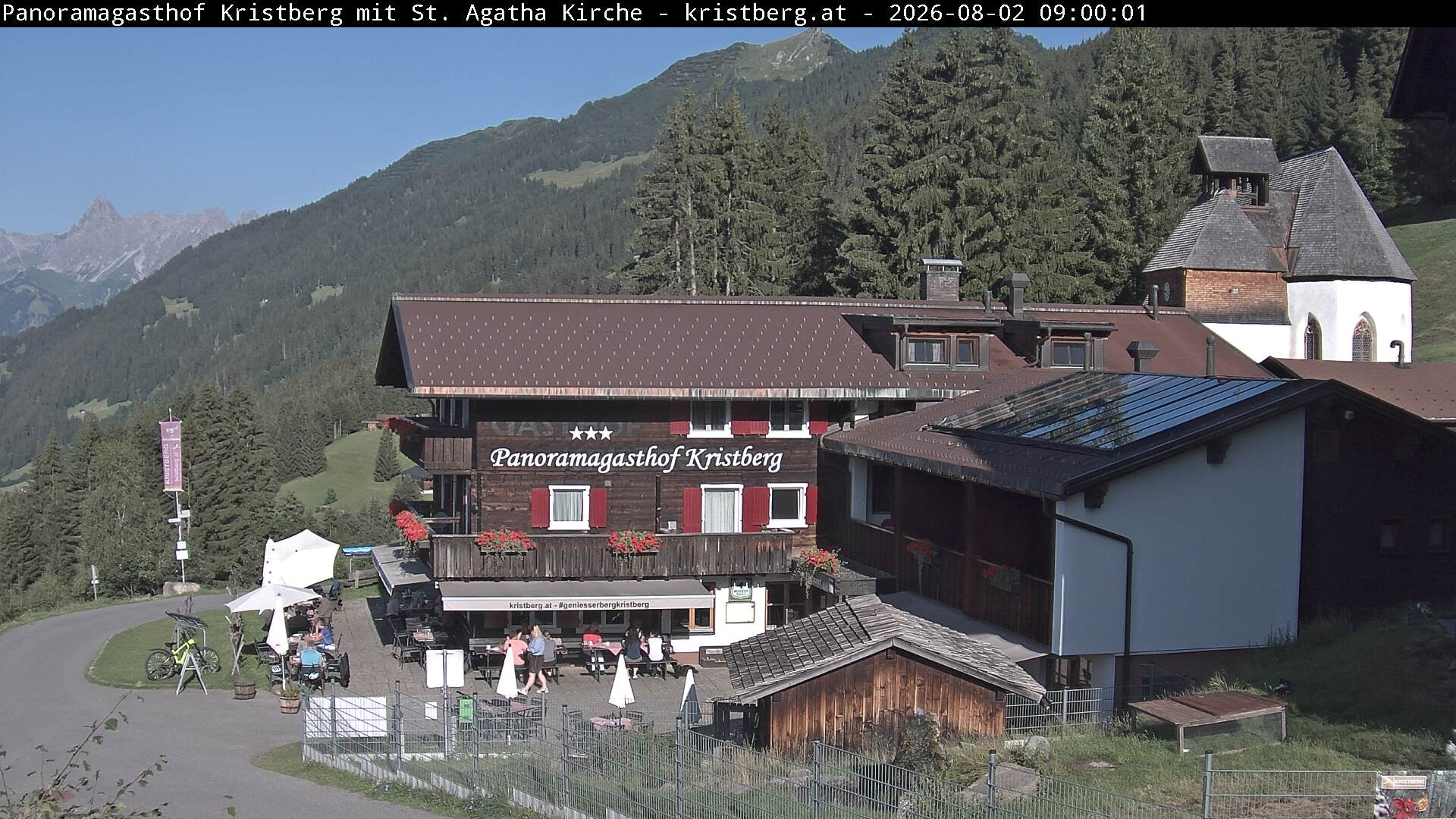 Archiv Foto Webcam Panoramagasthof Kristberg (Silbertal)