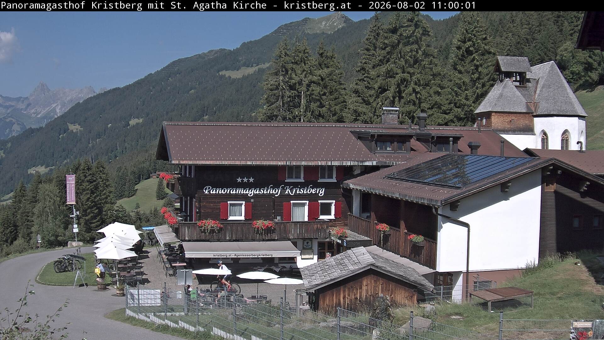 Archiv Foto Webcam Panoramagasthof Kristberg (Silbertal)