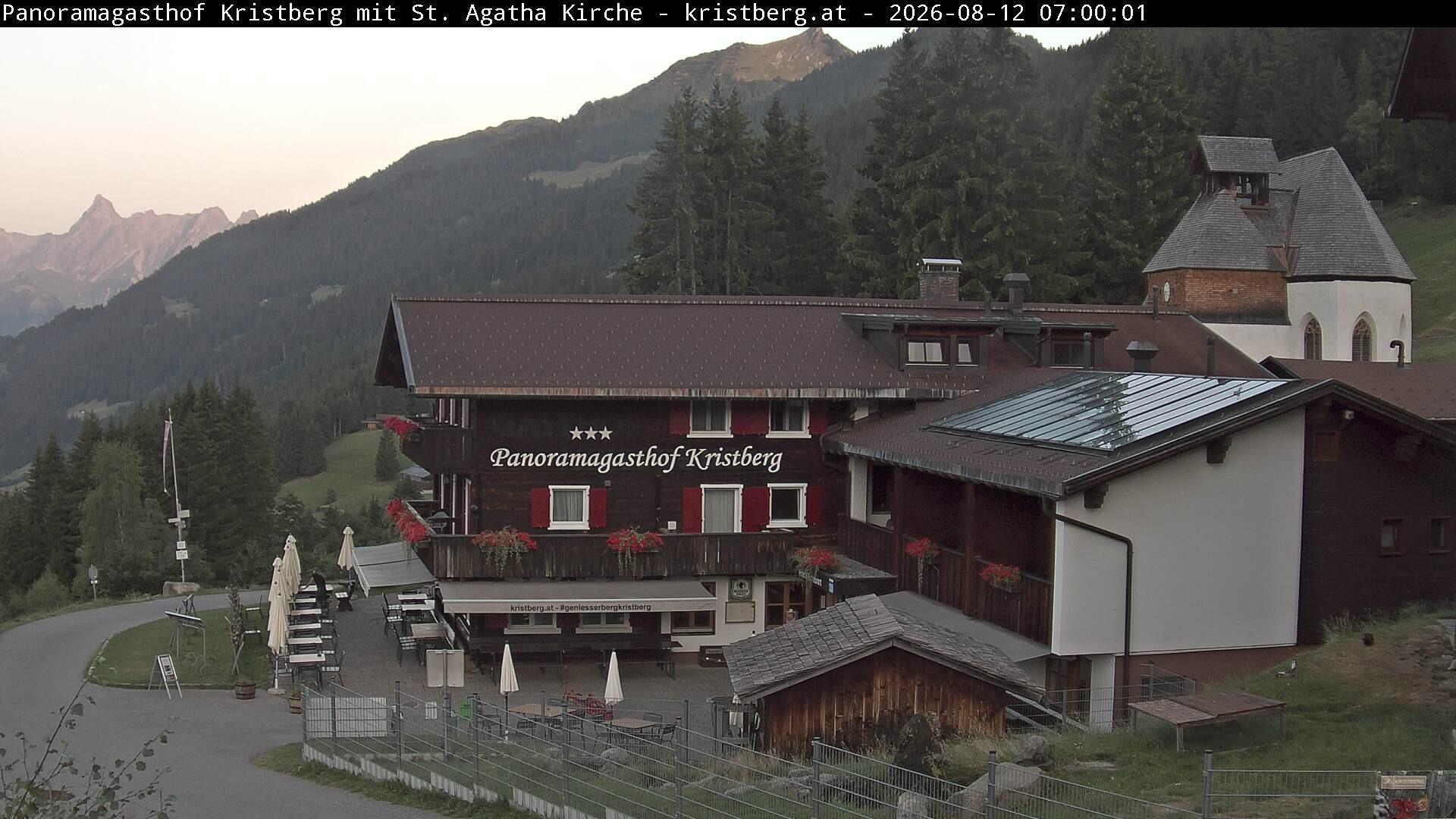 Archiv Foto Webcam Panoramagasthof Kristberg (Silbertal)