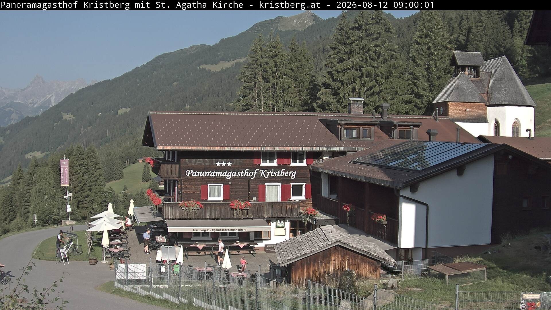 Archiv Foto Webcam Panoramagasthof Kristberg (Silbertal)