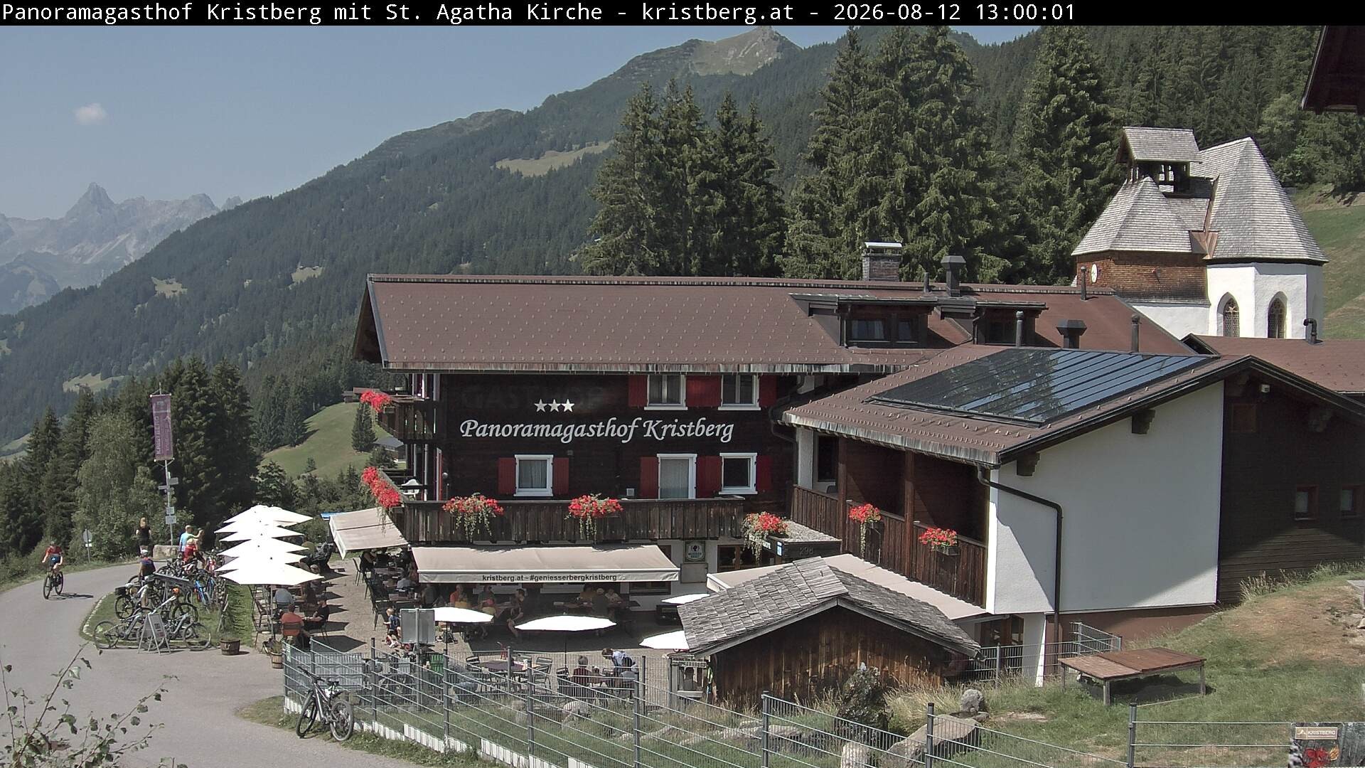 Archiv Foto Webcam Panoramagasthof Kristberg (Silbertal)