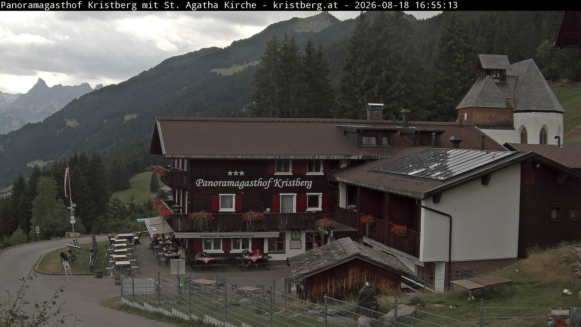 Archiv Foto Webcam Panoramagasthof Kristberg (Silbertal)