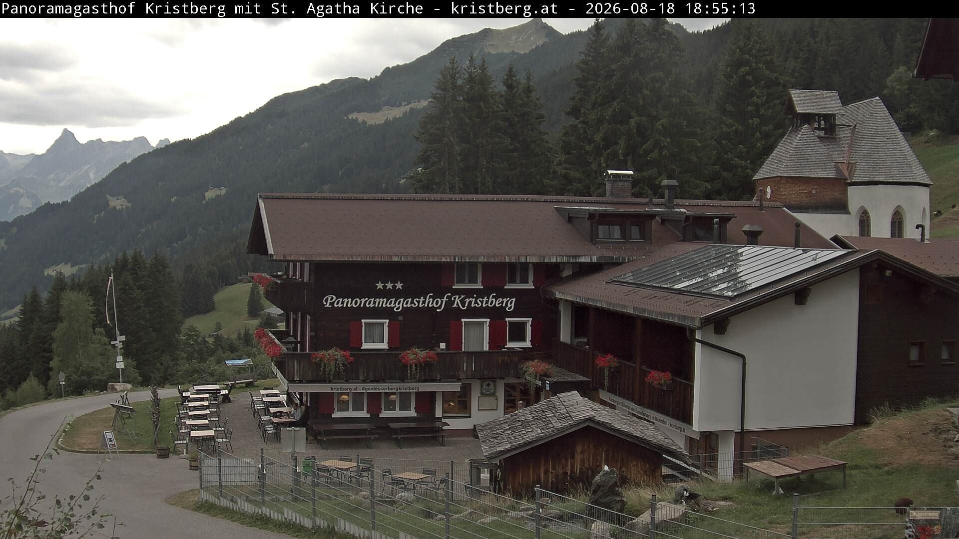 Archiv Foto Webcam Panoramagasthof Kristberg (Silbertal)
