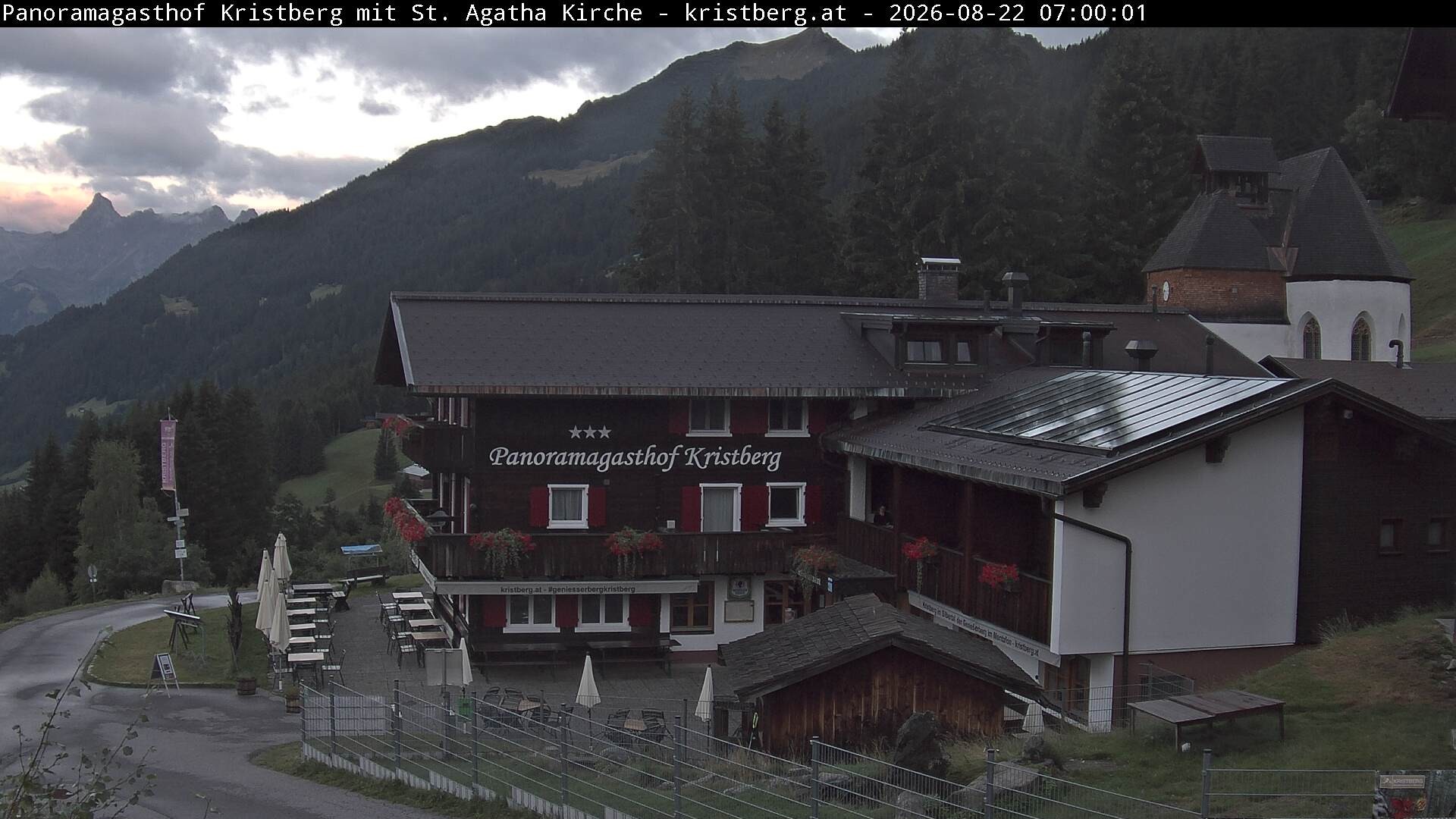 Archiv Foto Webcam Panoramagasthof Kristberg (Silbertal)