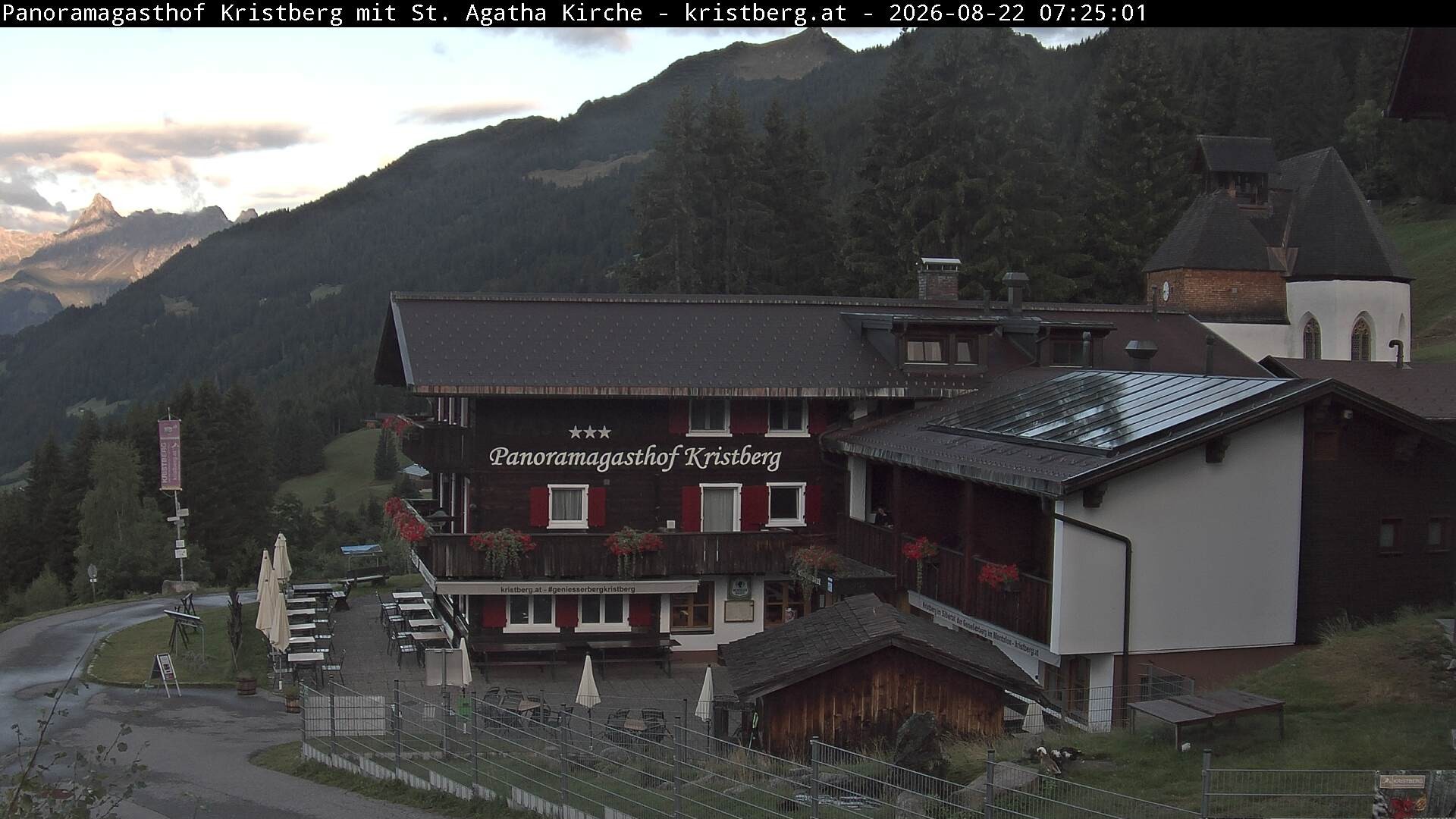 Archiv Foto Webcam Panoramagasthof Kristberg (Silbertal)
