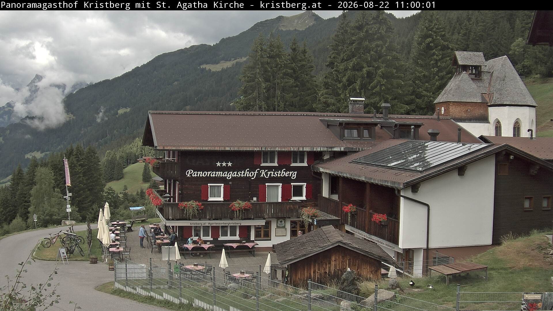 Archiv Foto Webcam Panoramagasthof Kristberg (Silbertal)