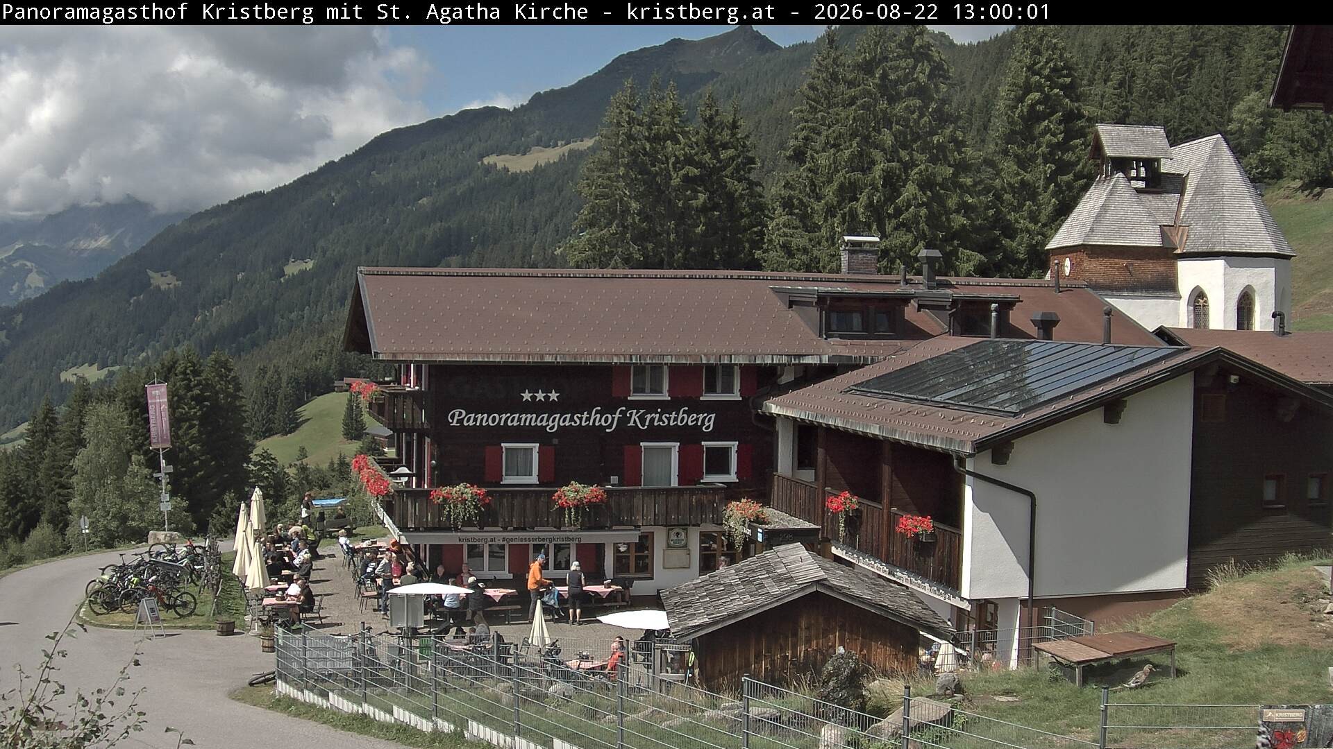 Archiv Foto Webcam Panoramagasthof Kristberg (Silbertal)