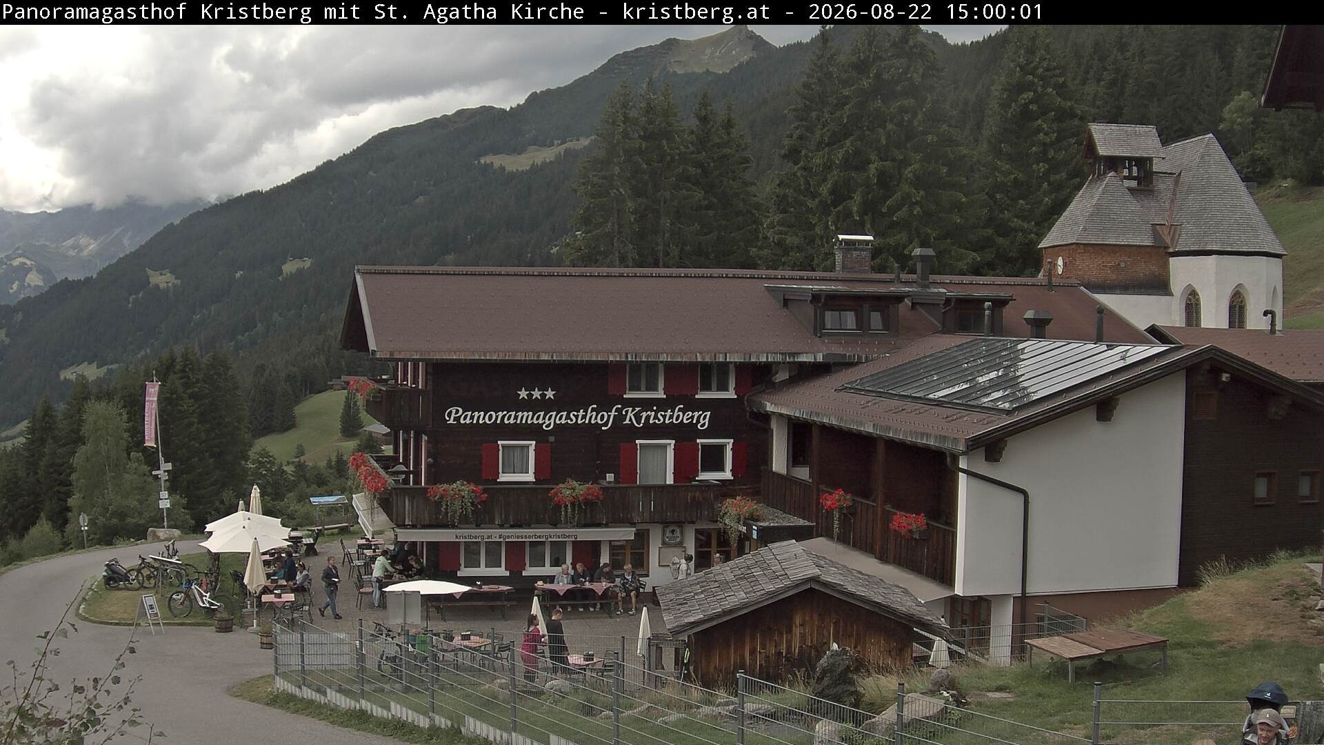 Archiv Foto Webcam Panoramagasthof Kristberg (Silbertal)
