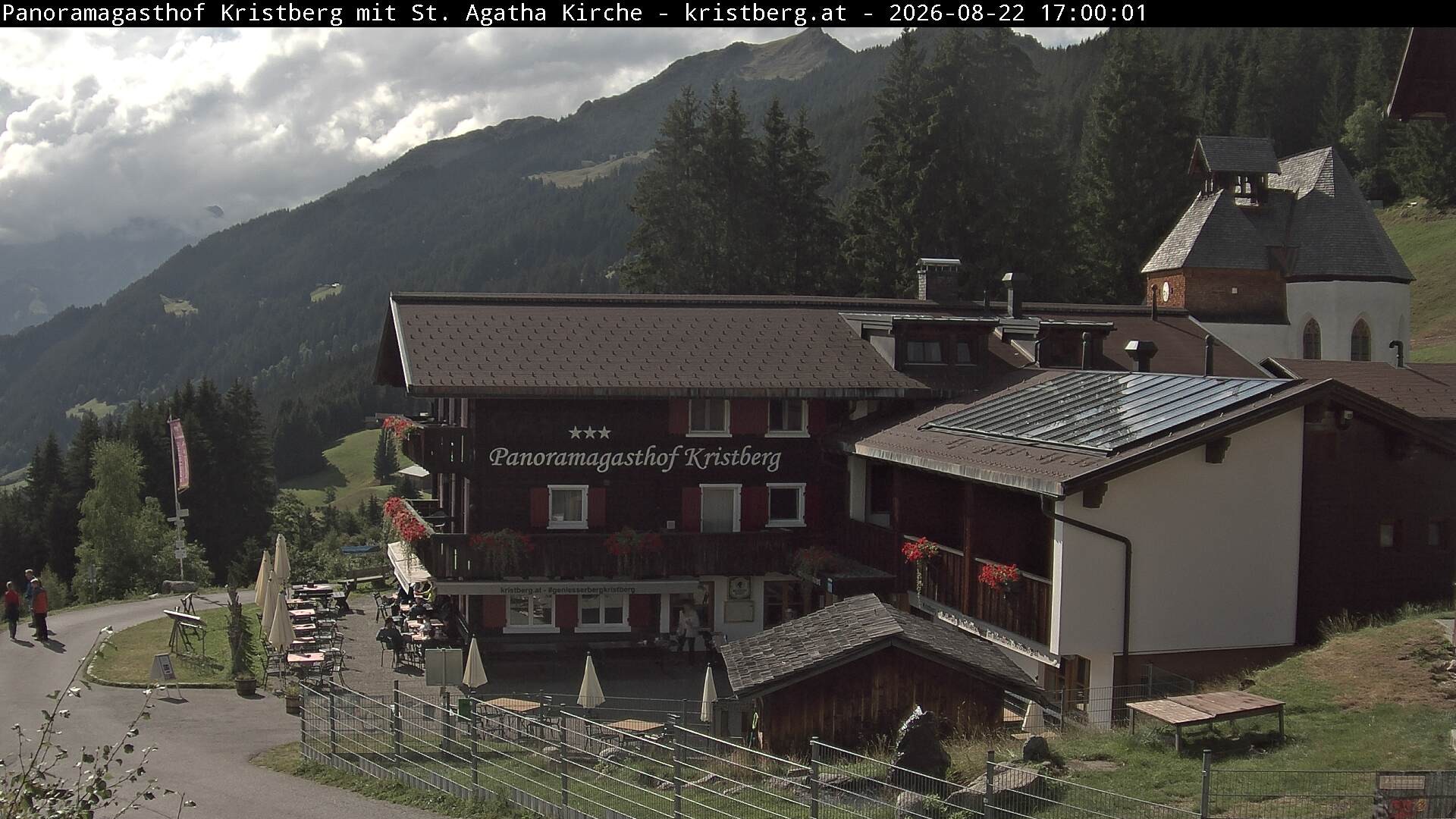 Archiv Foto Webcam Panoramagasthof Kristberg (Silbertal)