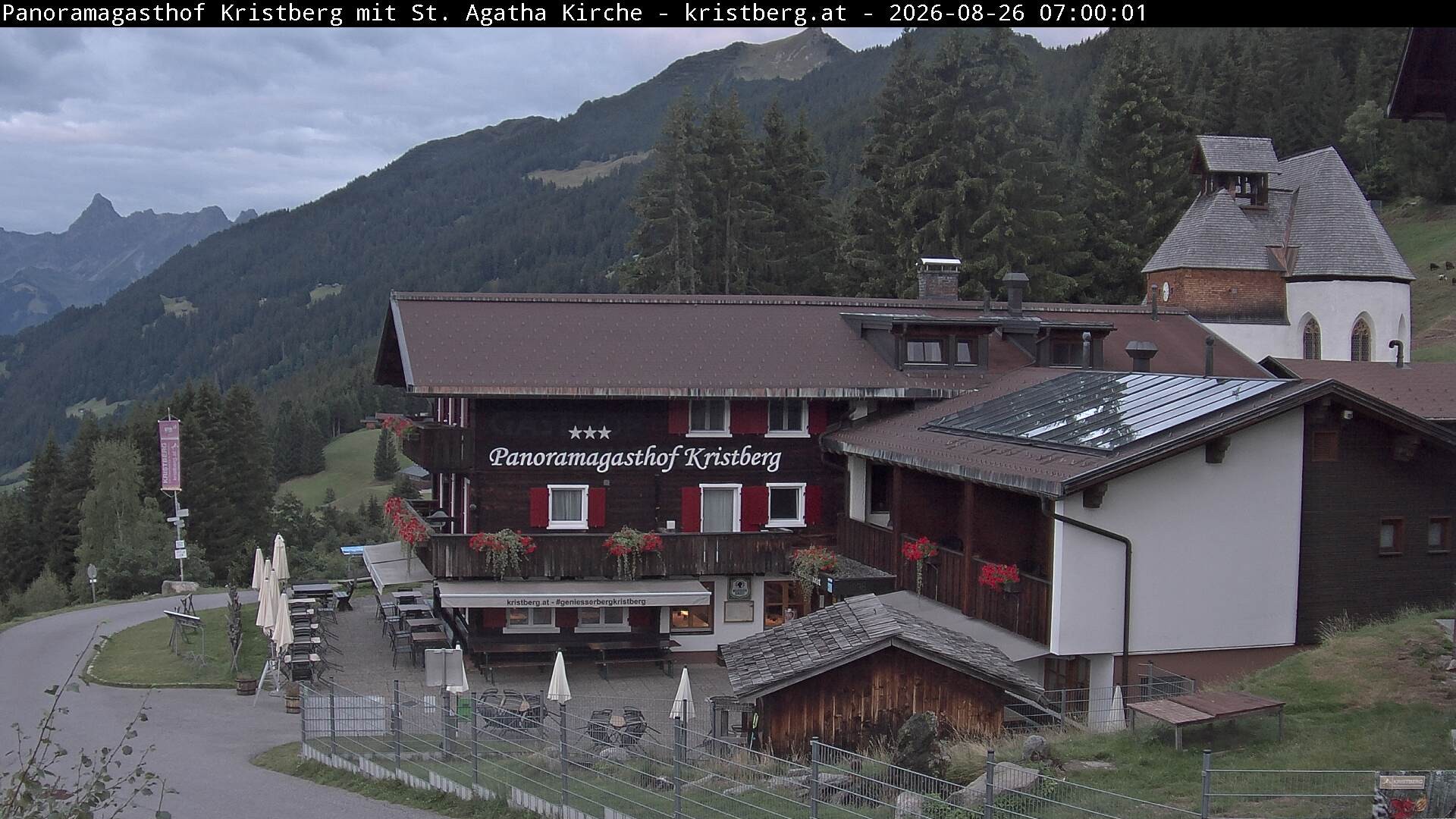 Archiv Foto Webcam Panoramagasthof Kristberg (Silbertal)