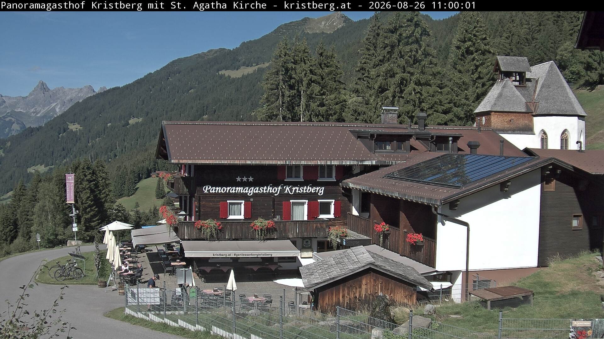 Archiv Foto Webcam Panoramagasthof Kristberg (Silbertal)