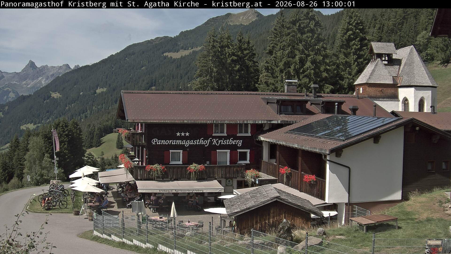 Archiv Foto Webcam Panoramagasthof Kristberg (Silbertal)