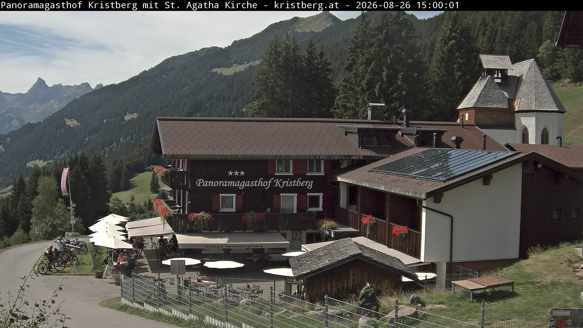 Archiv Foto Webcam Panoramagasthof Kristberg (Silbertal)