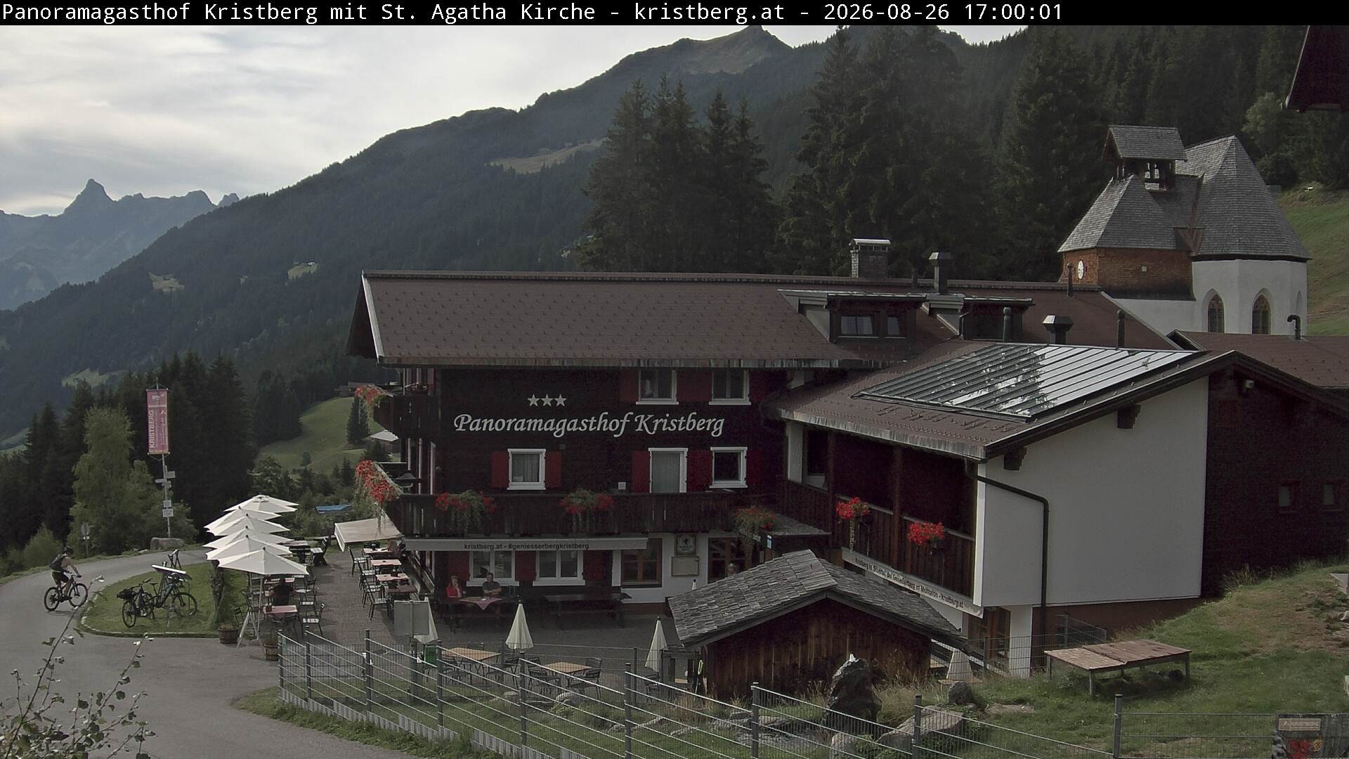 Archiv Foto Webcam Panoramagasthof Kristberg (Silbertal)