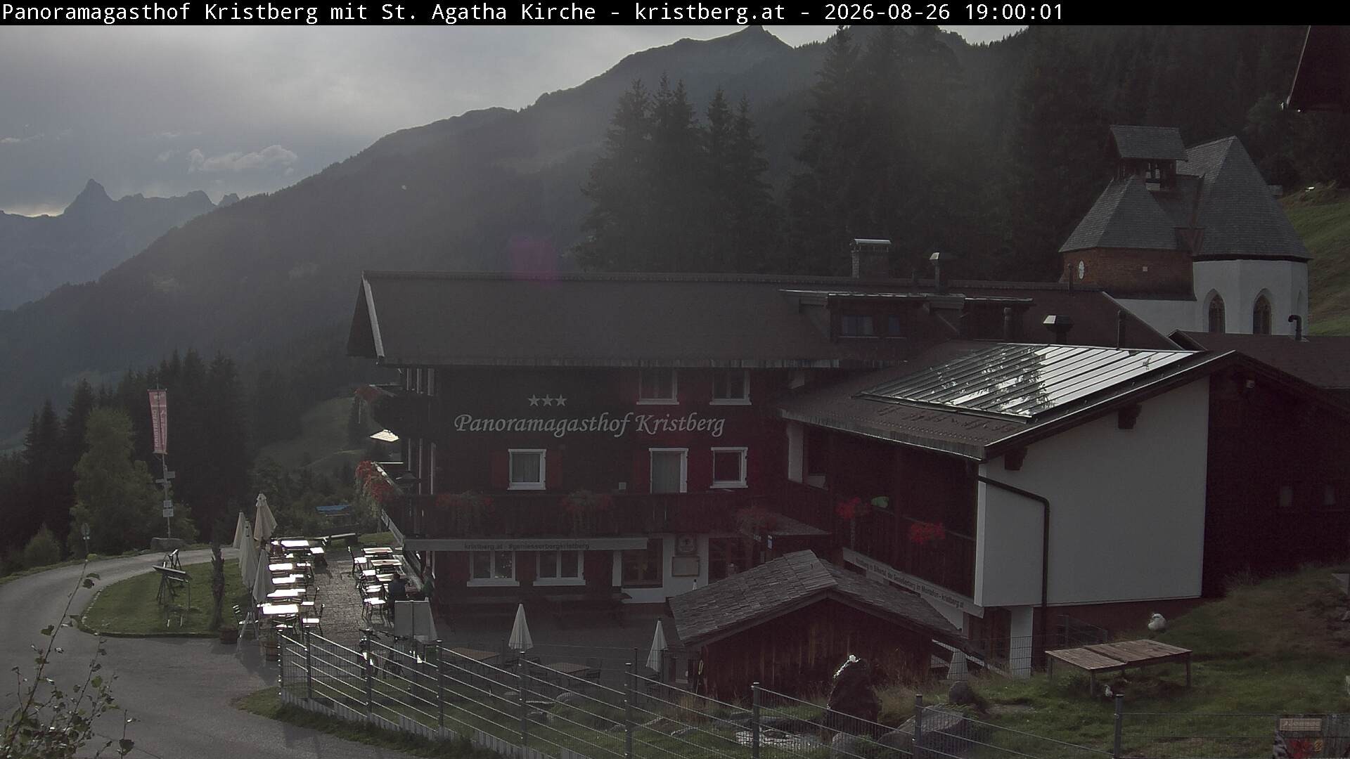 Archiv Foto Webcam Panoramagasthof Kristberg (Silbertal)