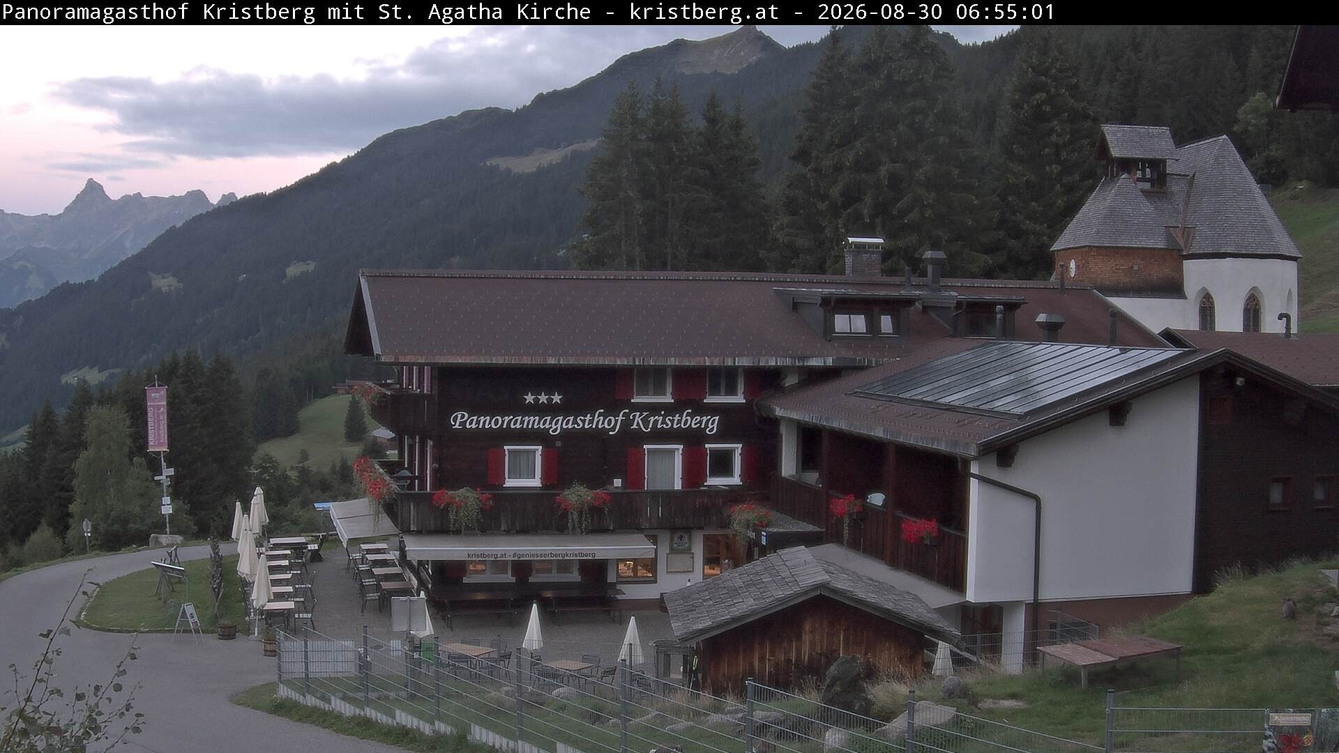 Archiv Foto Webcam Panoramagasthof Kristberg (Silbertal)