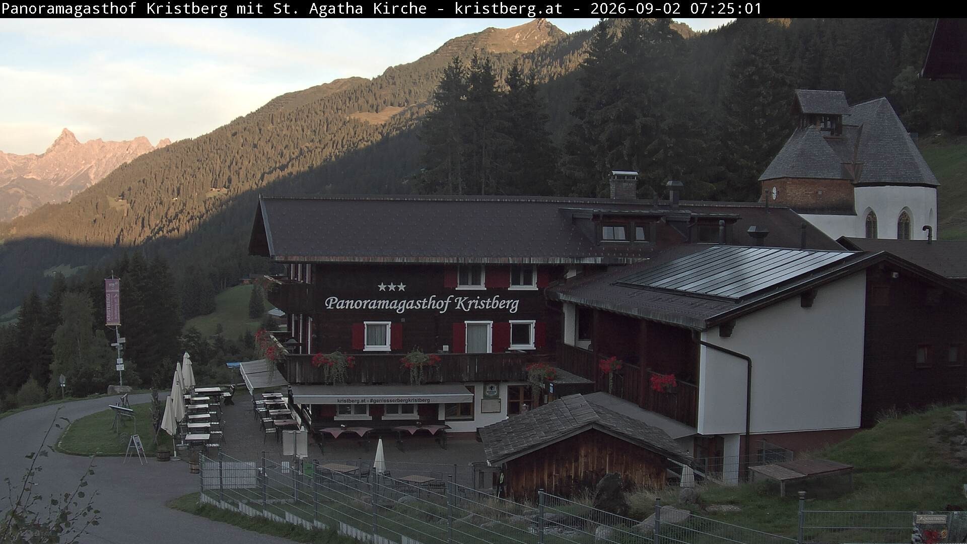 Archiv Foto Webcam Panoramagasthof Kristberg (Silbertal)