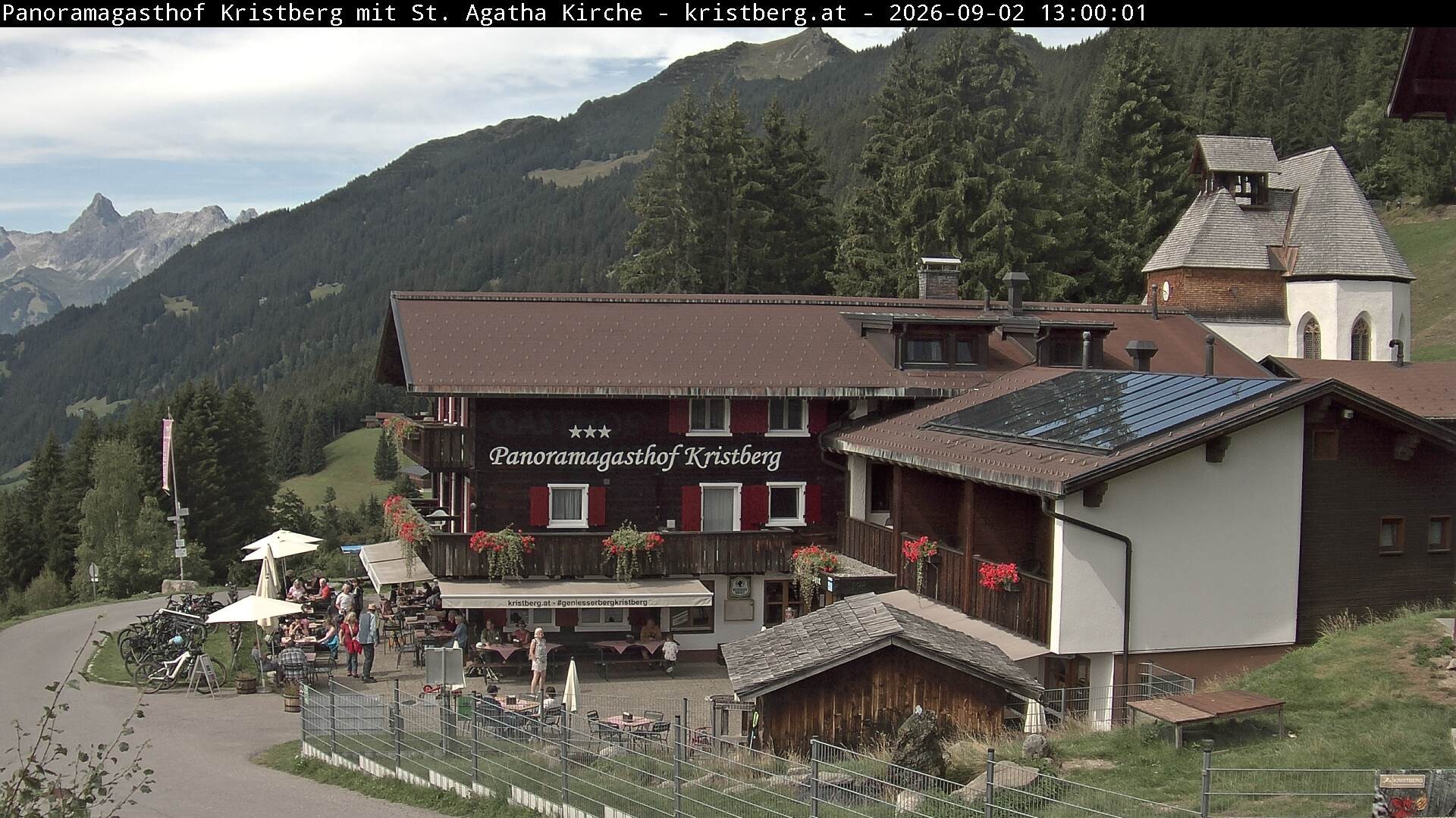 Archiv Foto Webcam Panoramagasthof Kristberg (Silbertal)