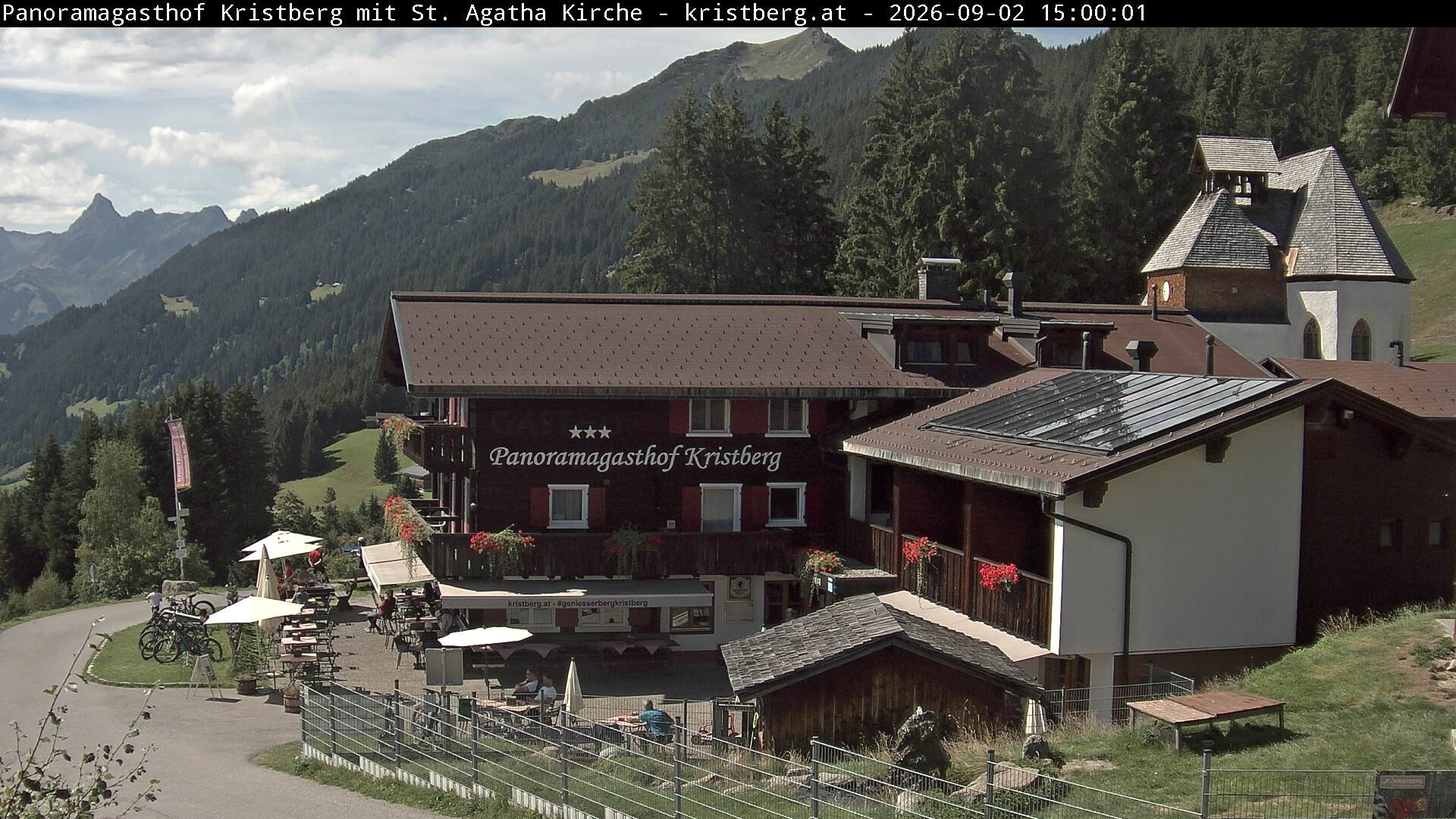 Archiv Foto Webcam Panoramagasthof Kristberg (Silbertal)