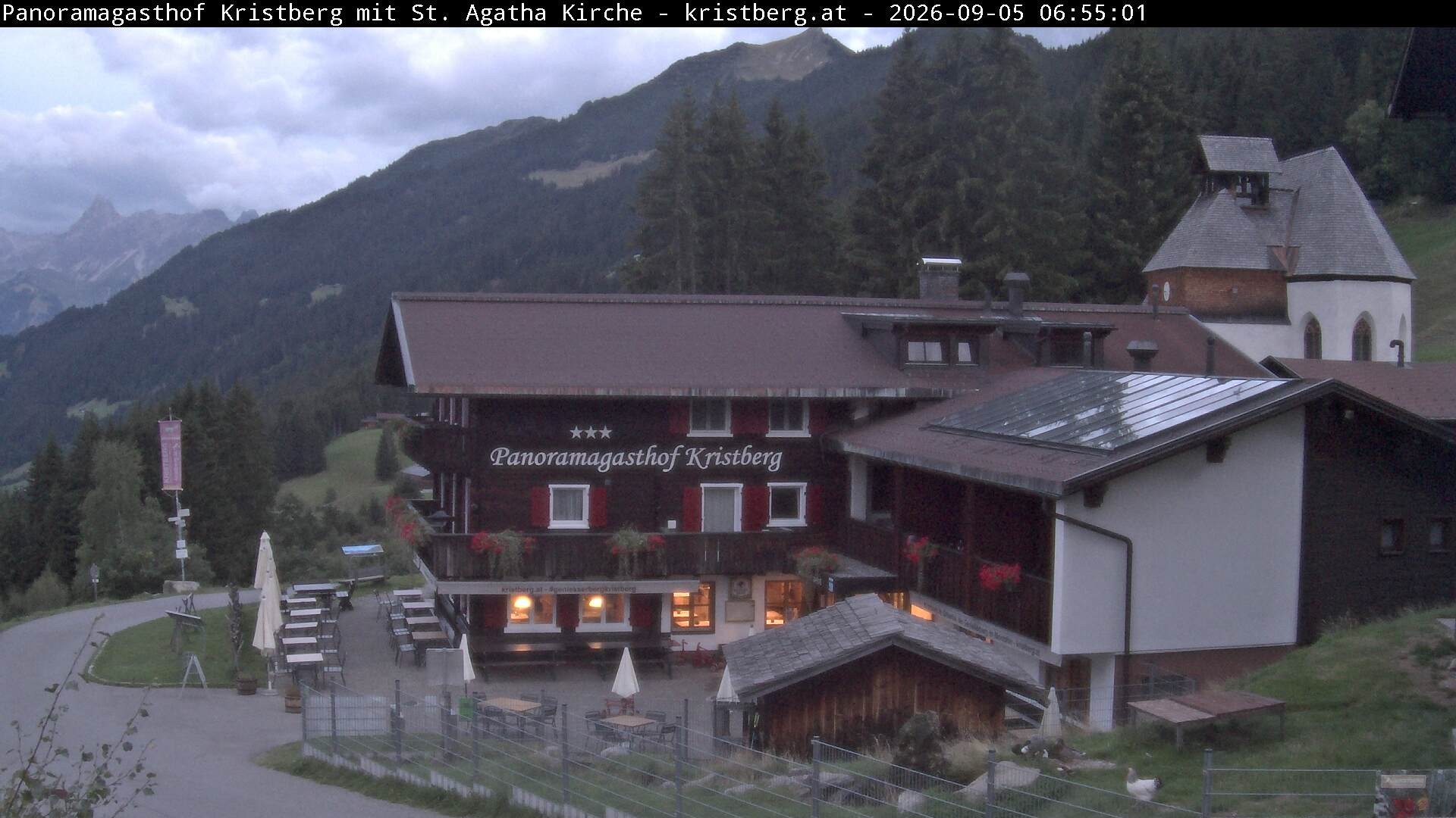 Archiv Foto Webcam Panoramagasthof Kristberg (Silbertal)