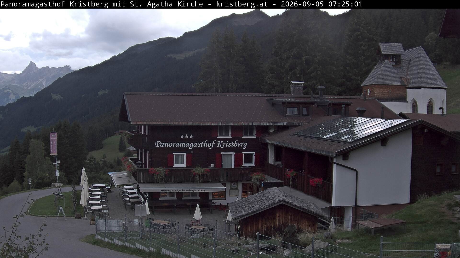 Archiv Foto Webcam Panoramagasthof Kristberg (Silbertal)