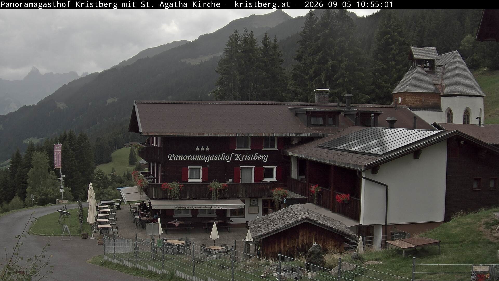 Archiv Foto Webcam Panoramagasthof Kristberg (Silbertal)