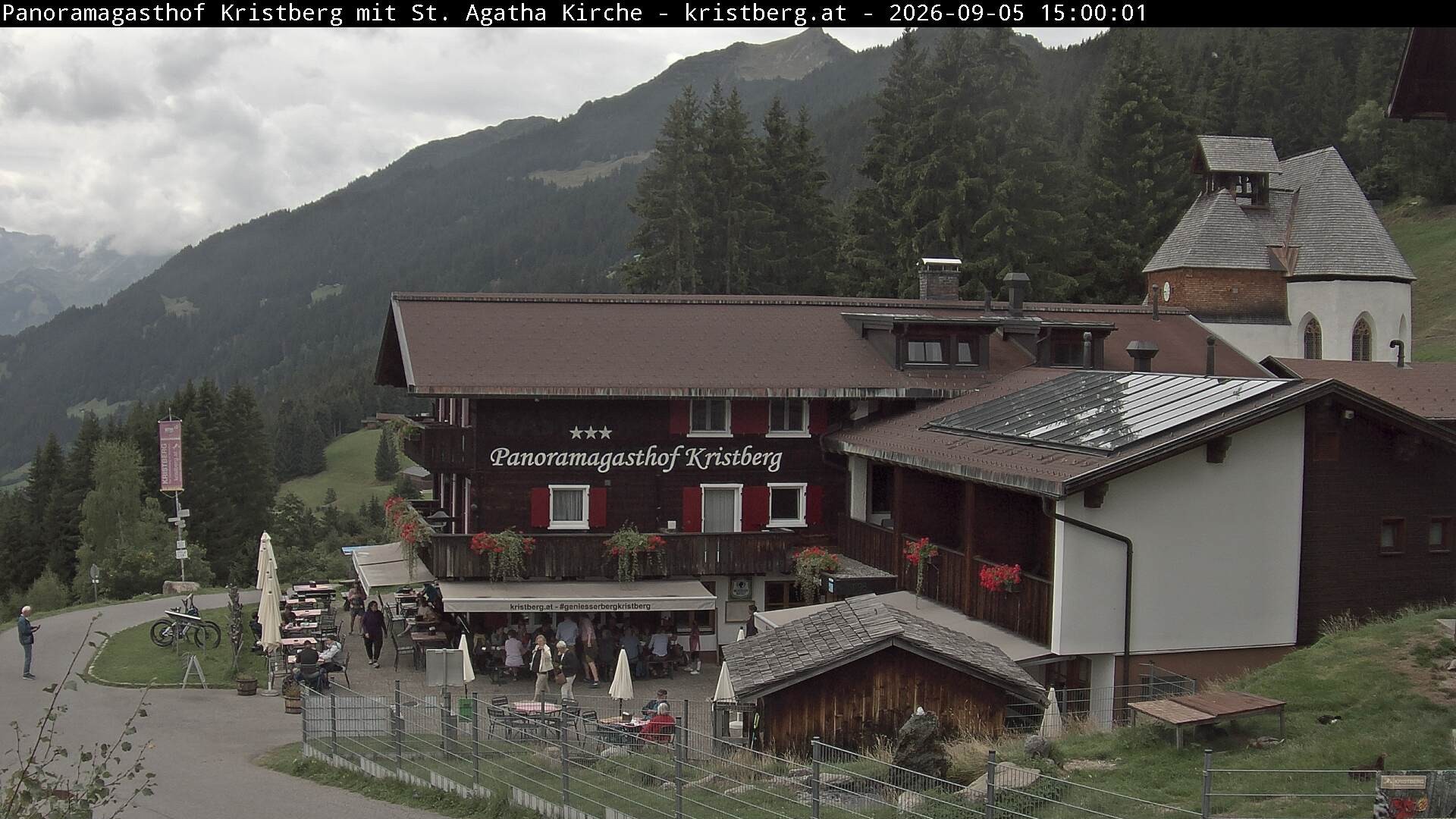 Archiv Foto Webcam Panoramagasthof Kristberg (Silbertal)