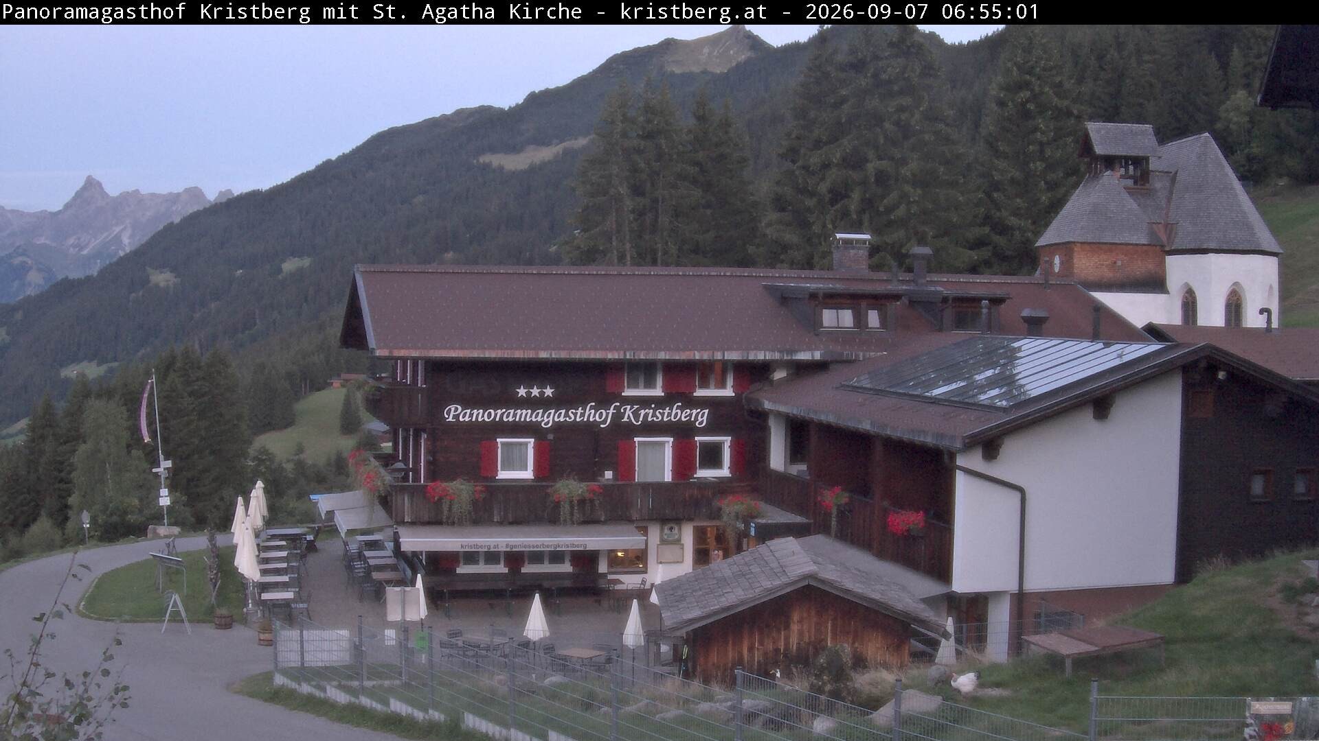 Archiv Foto Webcam Panoramagasthof Kristberg (Silbertal)