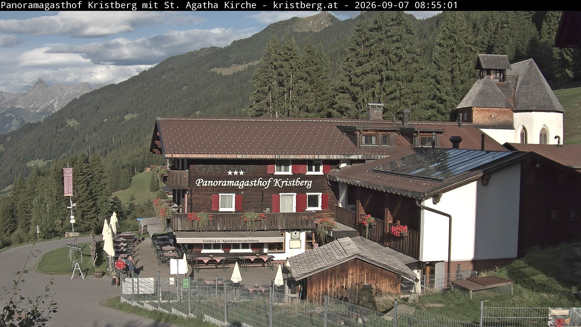 Archiv Foto Webcam Panoramagasthof Kristberg (Silbertal)