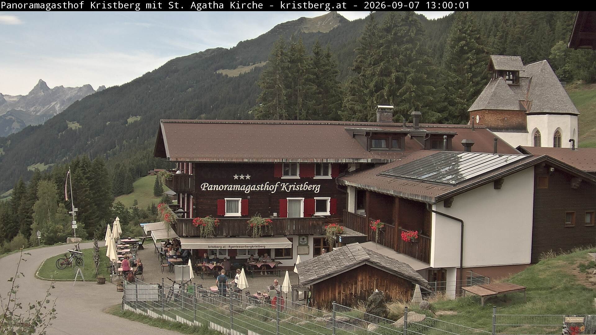 Archiv Foto Webcam Panoramagasthof Kristberg (Silbertal)