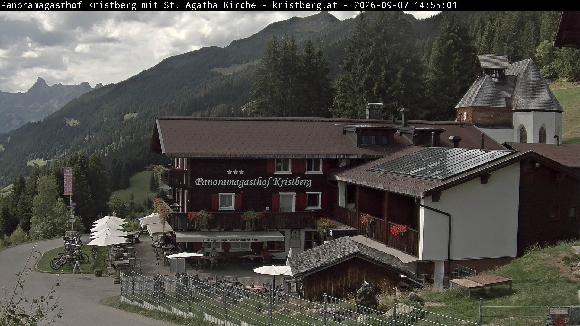 Archiv Foto Webcam Panoramagasthof Kristberg (Silbertal)