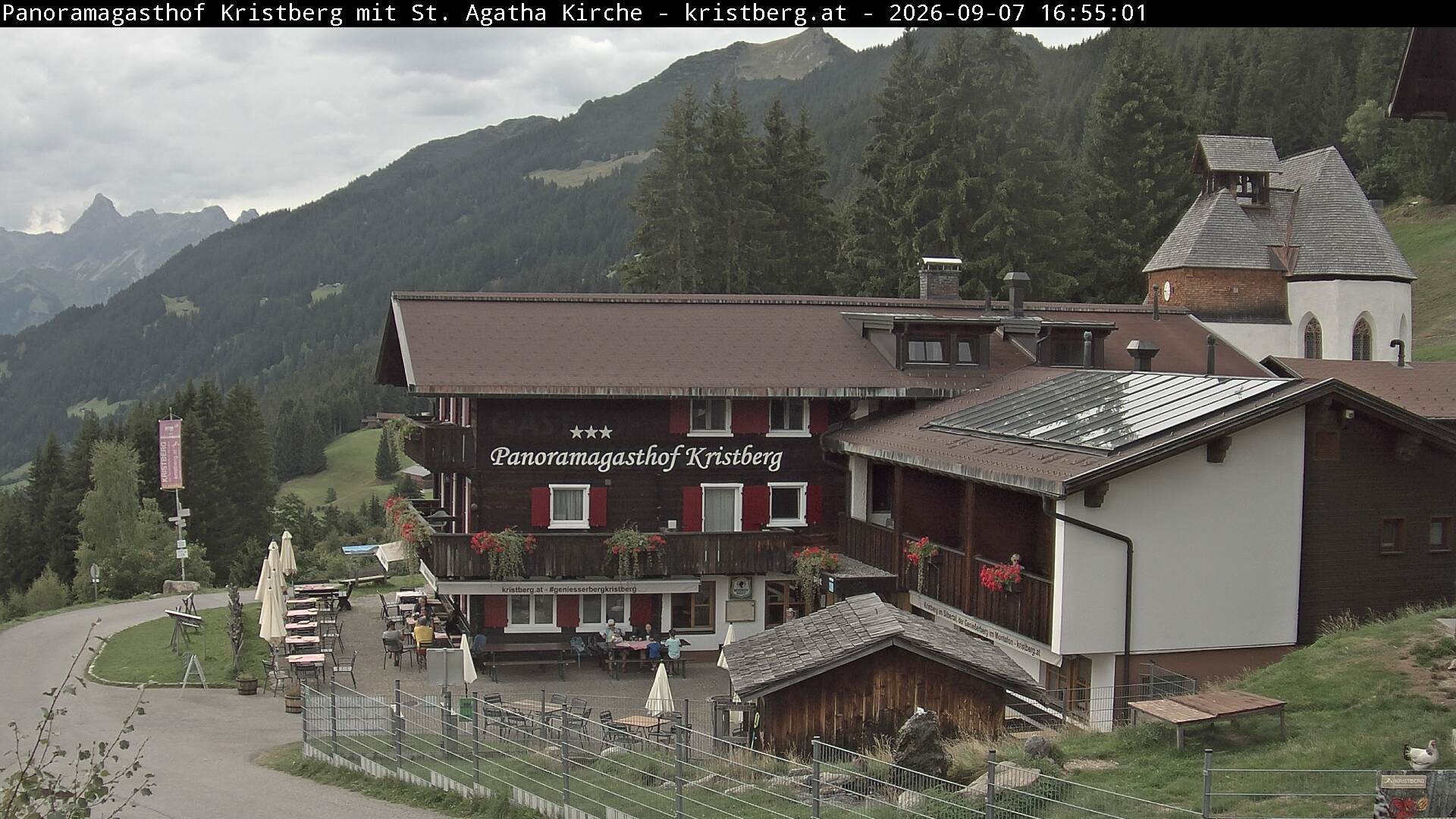 Archiv Foto Webcam Panoramagasthof Kristberg (Silbertal)