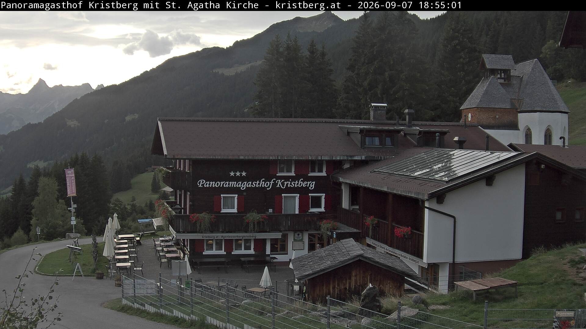 Archiv Foto Webcam Panoramagasthof Kristberg (Silbertal)