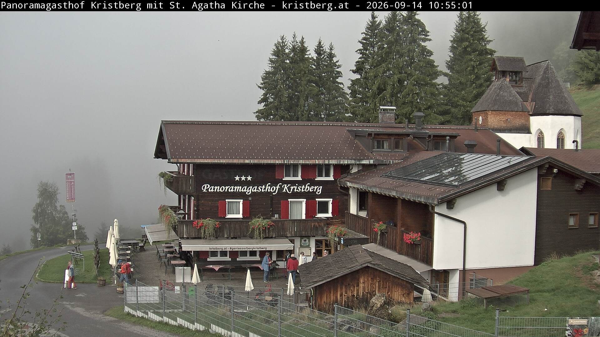 Archiv Foto Webcam Panoramagasthof Kristberg (Silbertal)