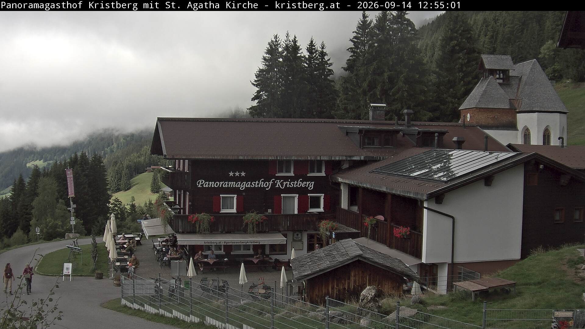 Archiv Foto Webcam Panoramagasthof Kristberg (Silbertal)